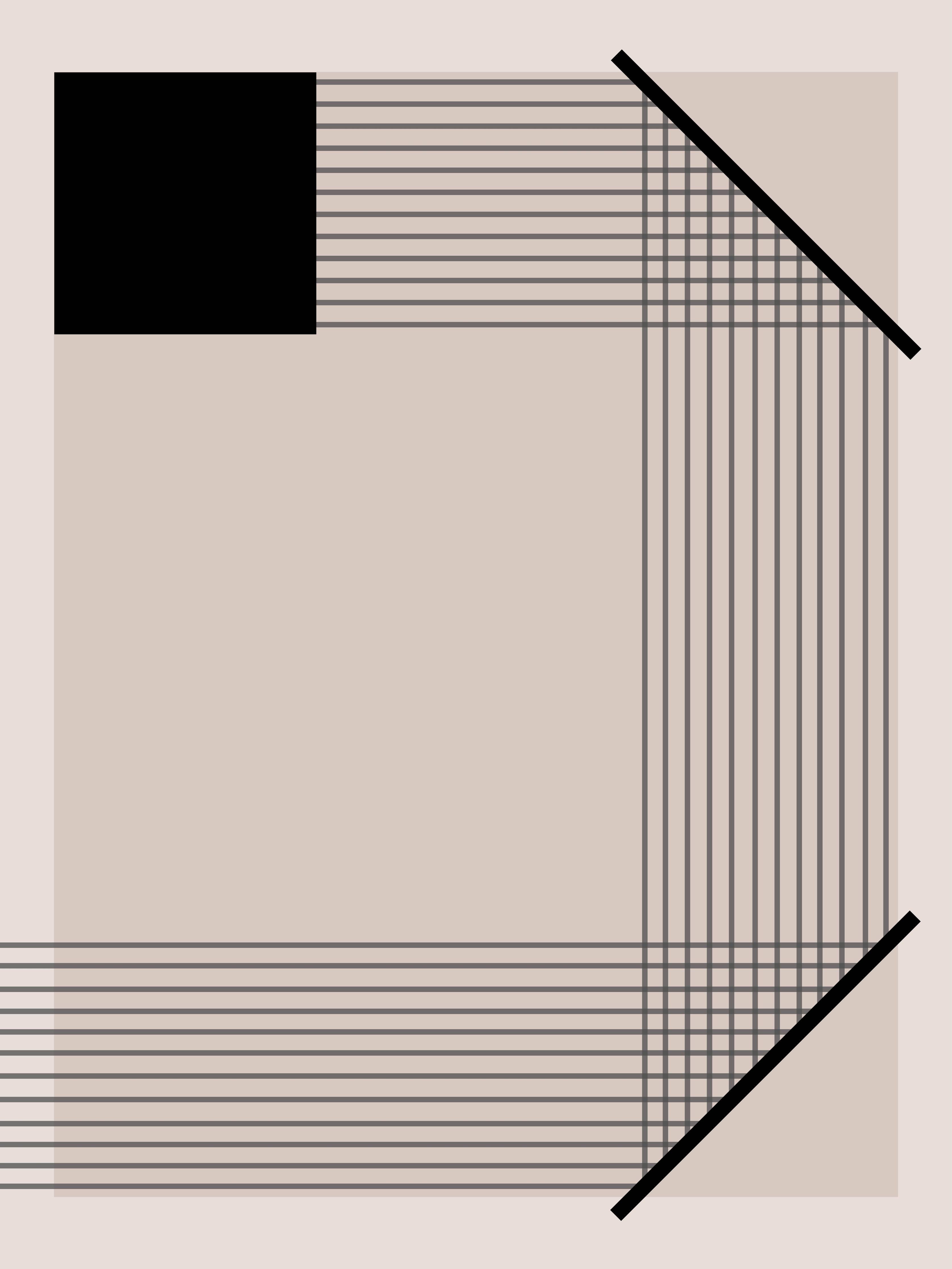 Große Wandbilder-Moderne geometrische Kunst in Beige und Schwarz