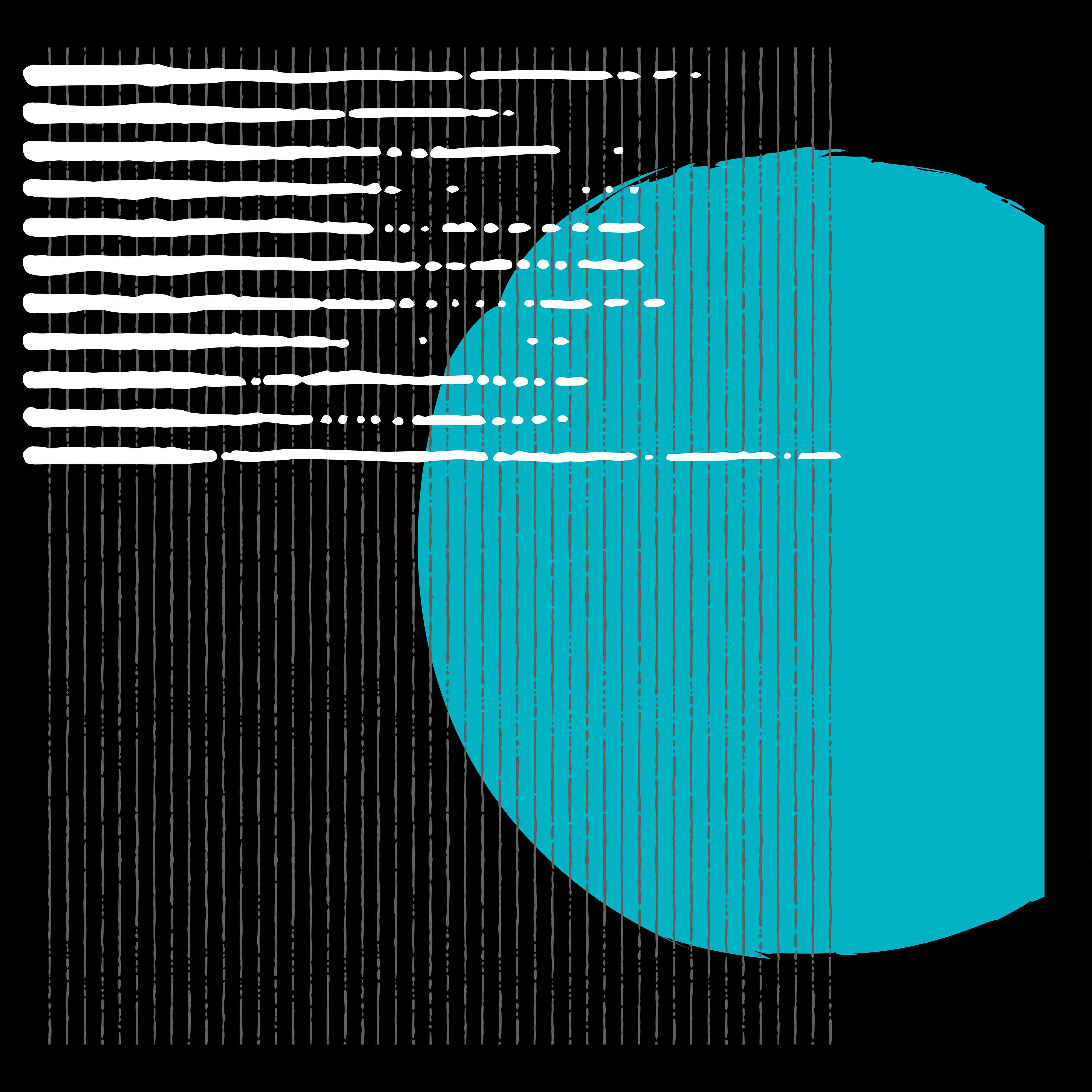 Große Wandbilder-Moderne geometrische Kunst mit Blau und Schwarz