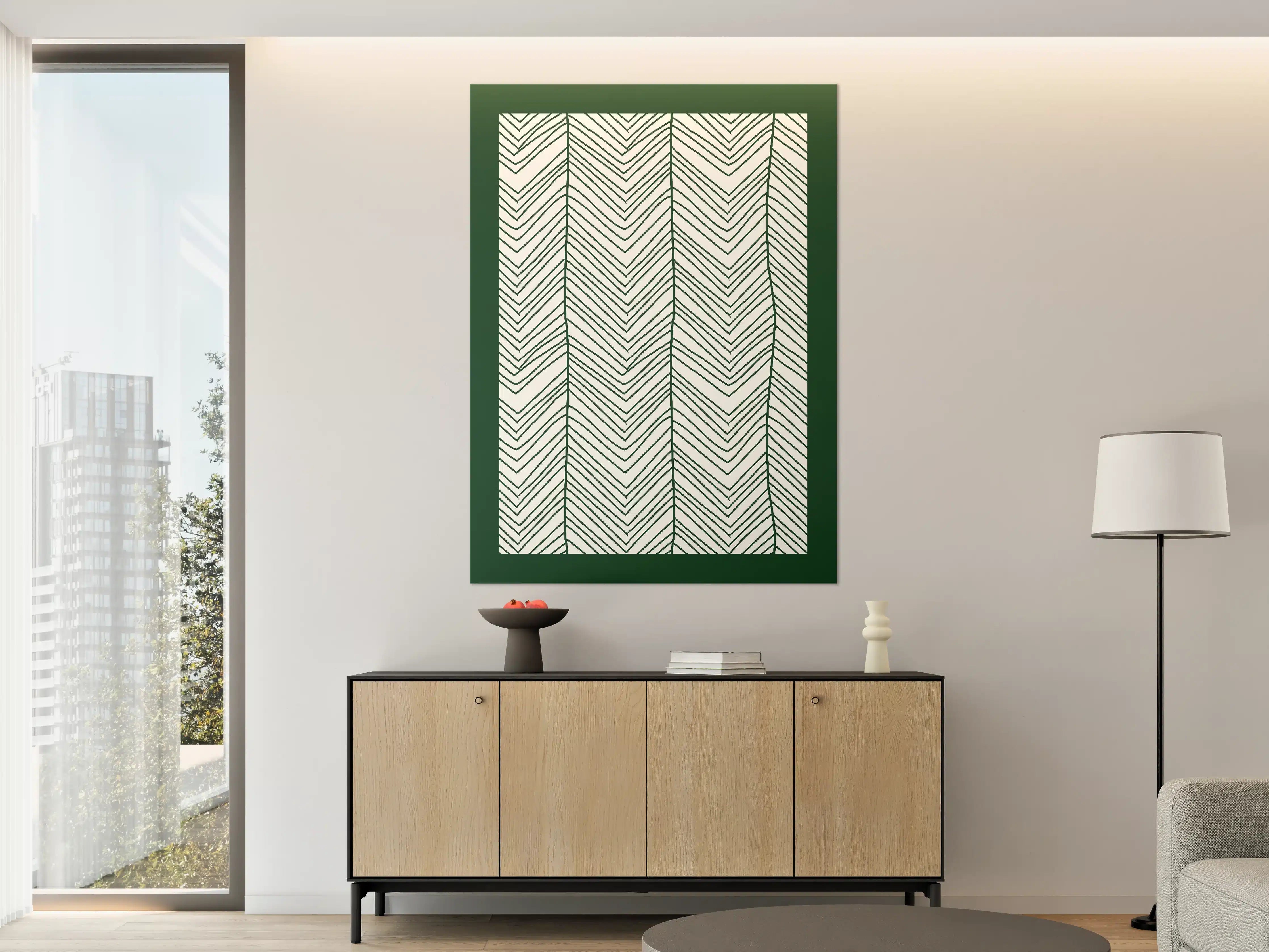 Große Wandbilder - Moderne geometrische Lineart-Wanddekoration