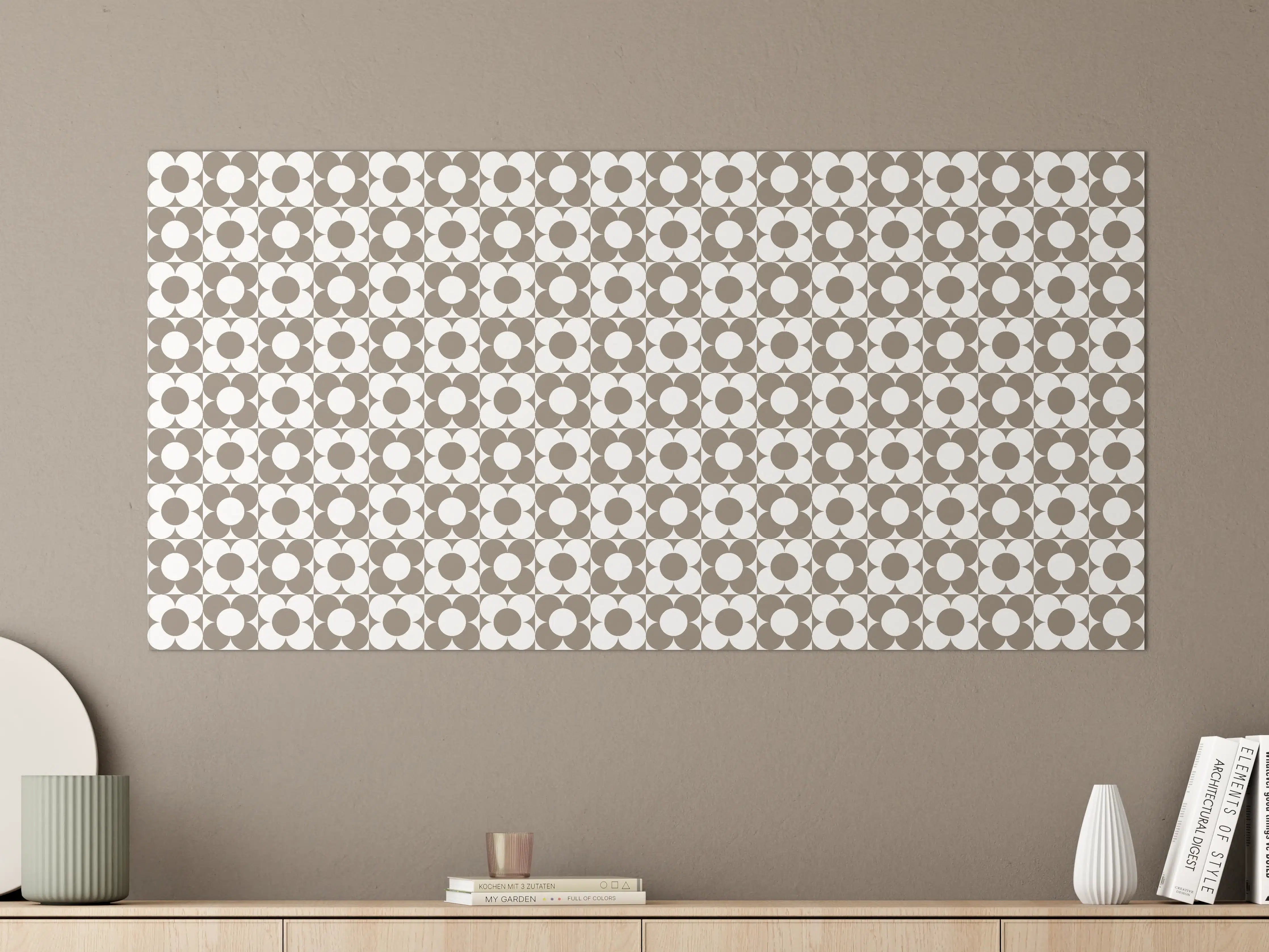 Große Wandbilder - Moderne geometrische Mustere in neutralen Tönen
