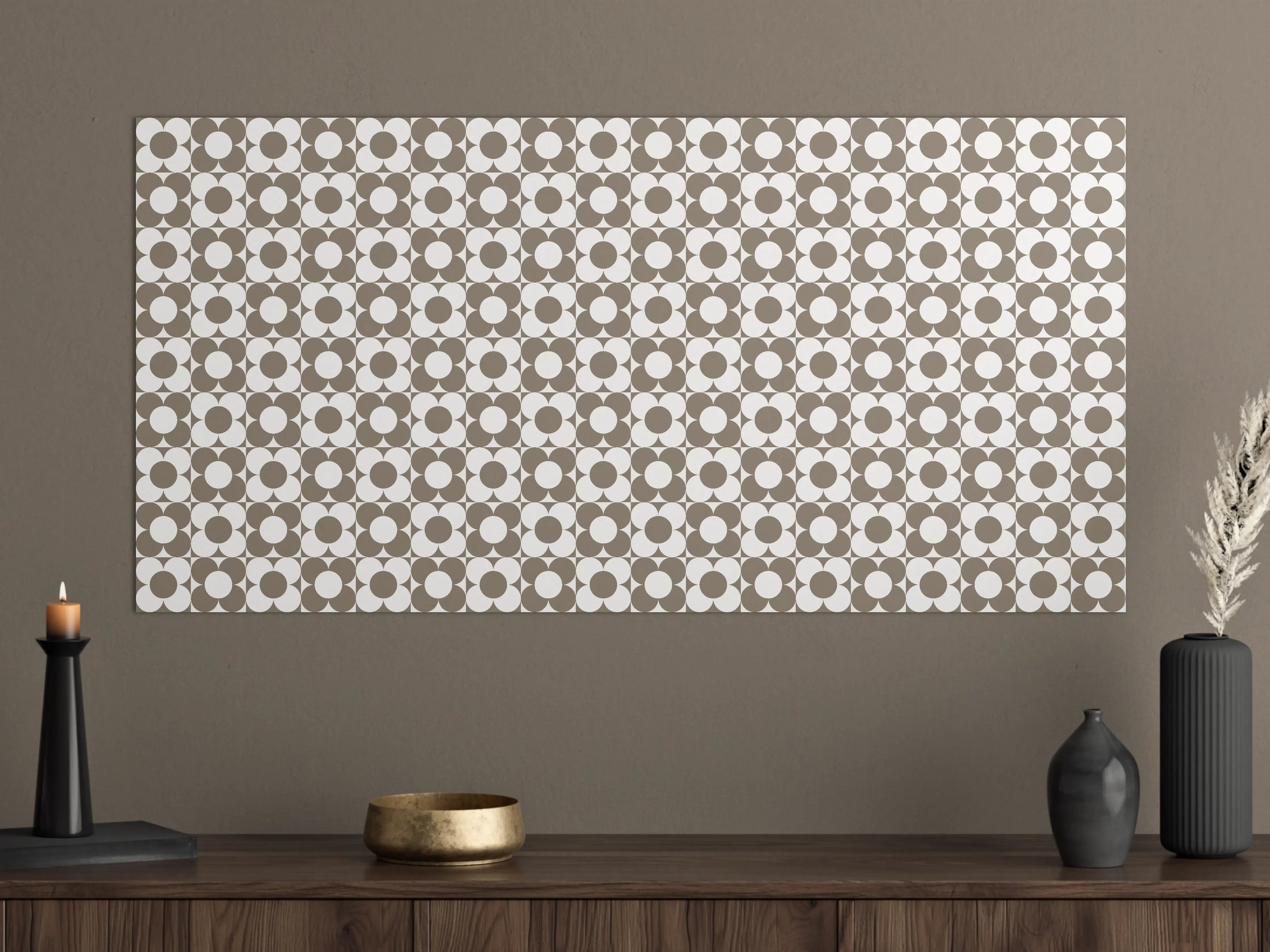 Große Wandbilder - Moderne geometrische Mustere in neutralen Tönen