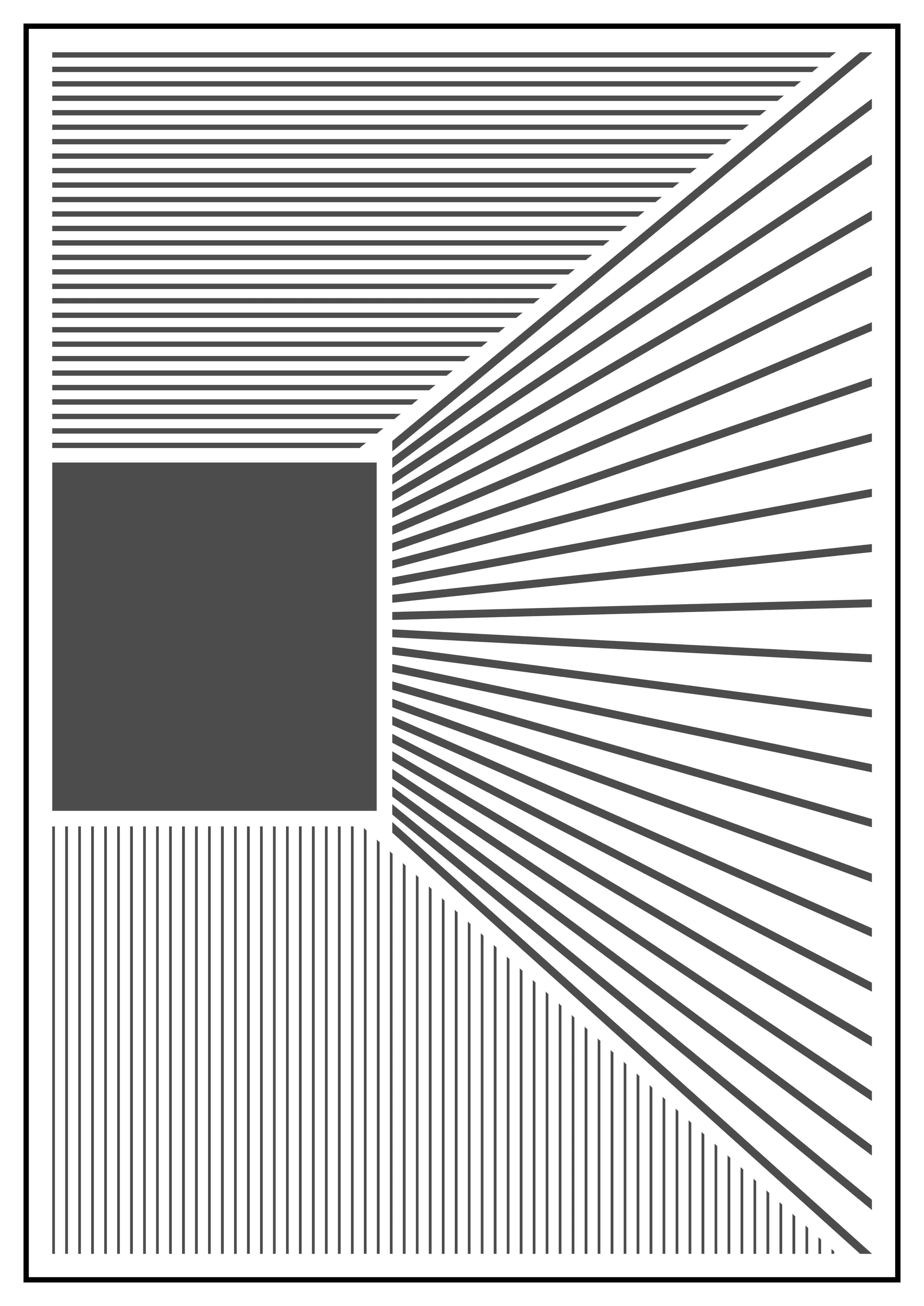 Große Wandbilder-Moderne geometrische Raumgestaltung