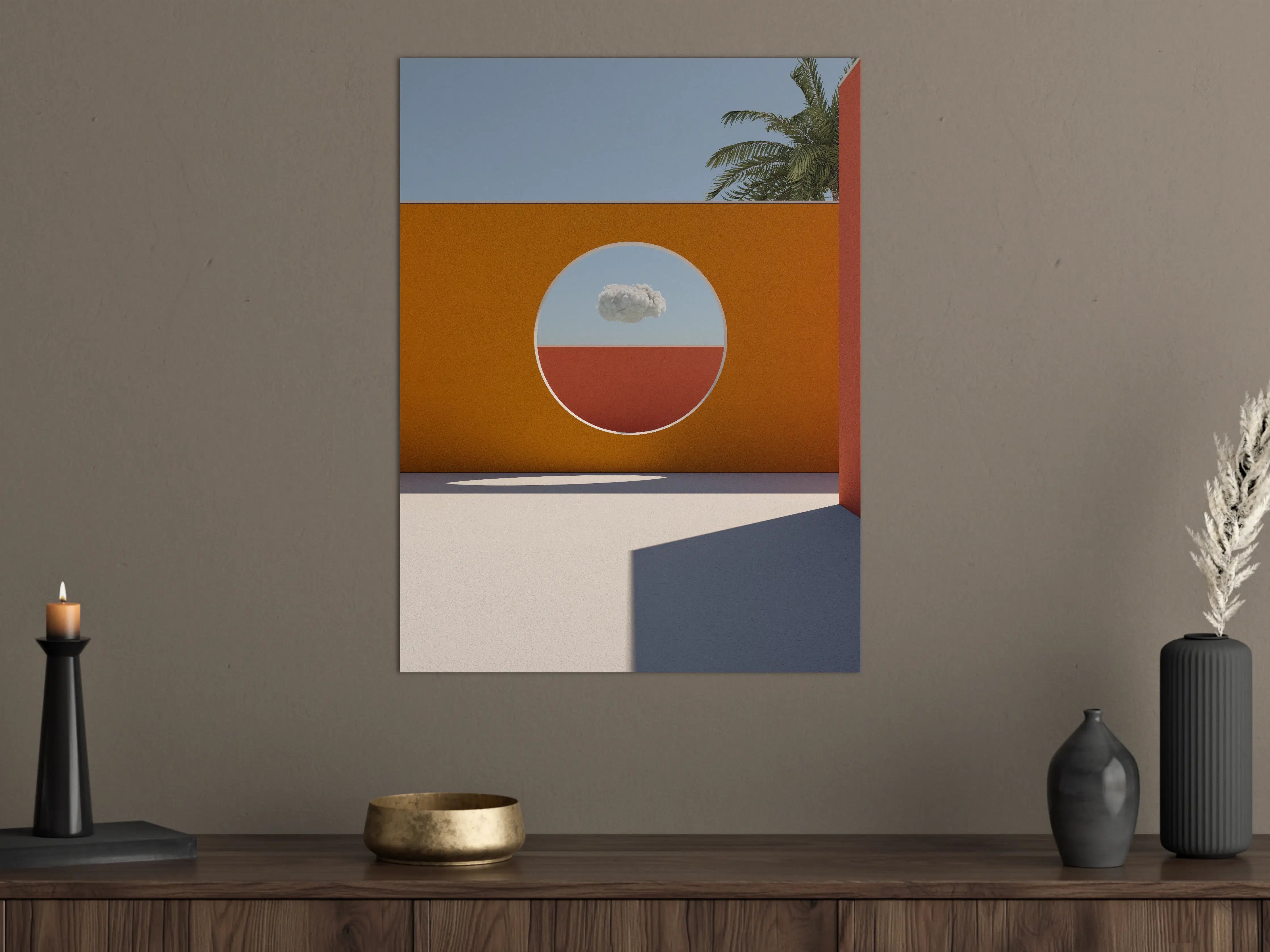 Große Wandbilder - Moderne geometrische Wanddekoration mit Wu5fform