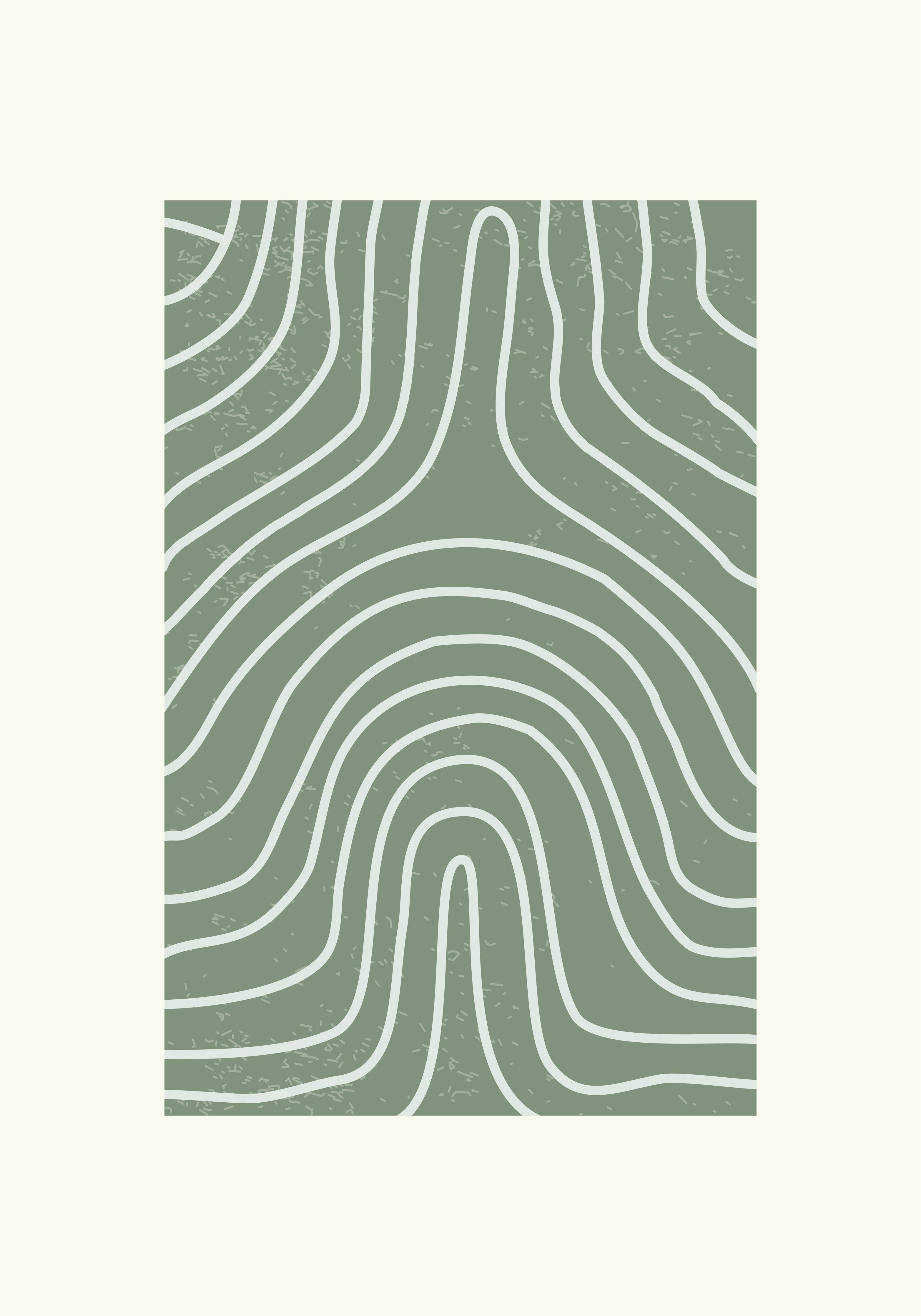 Große Wandbilder-Moderne geometrische Wandkunst in Grünweiß