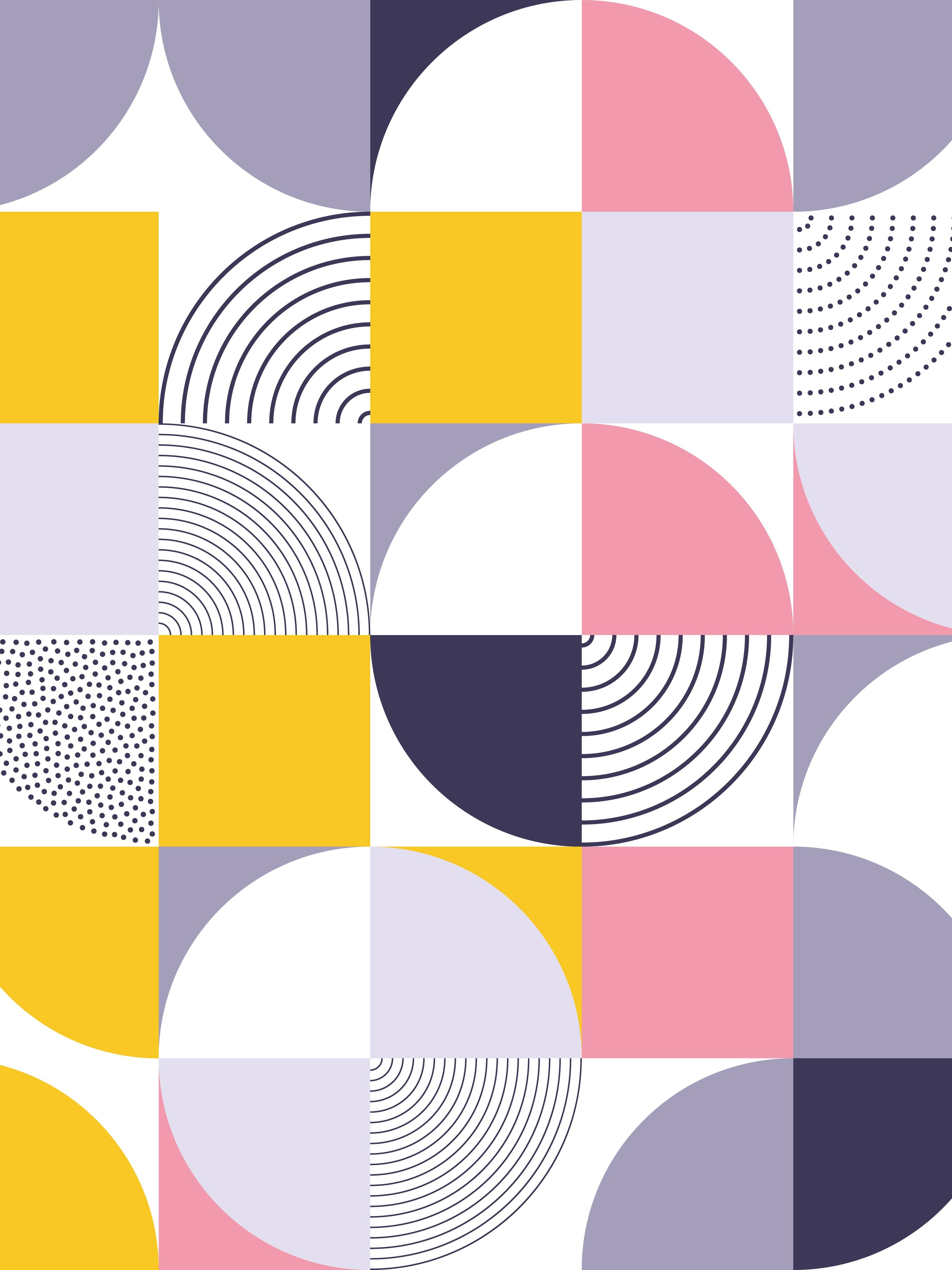 Große Wandbilder-Moderne geometrische Wandkunst in Pastellfarben
