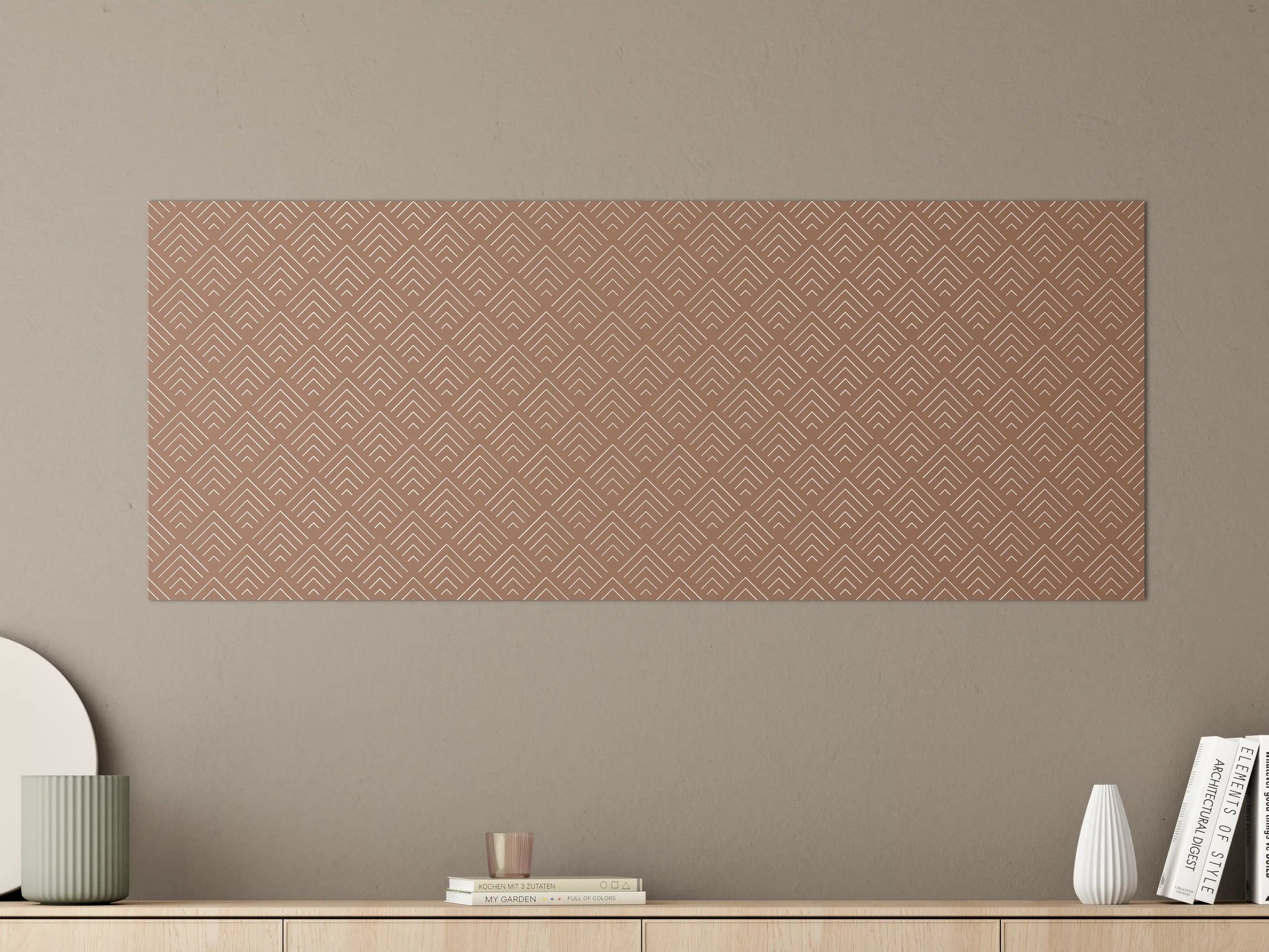 Große Wandbilder - Moderne goldene Geometrie-Musterwand