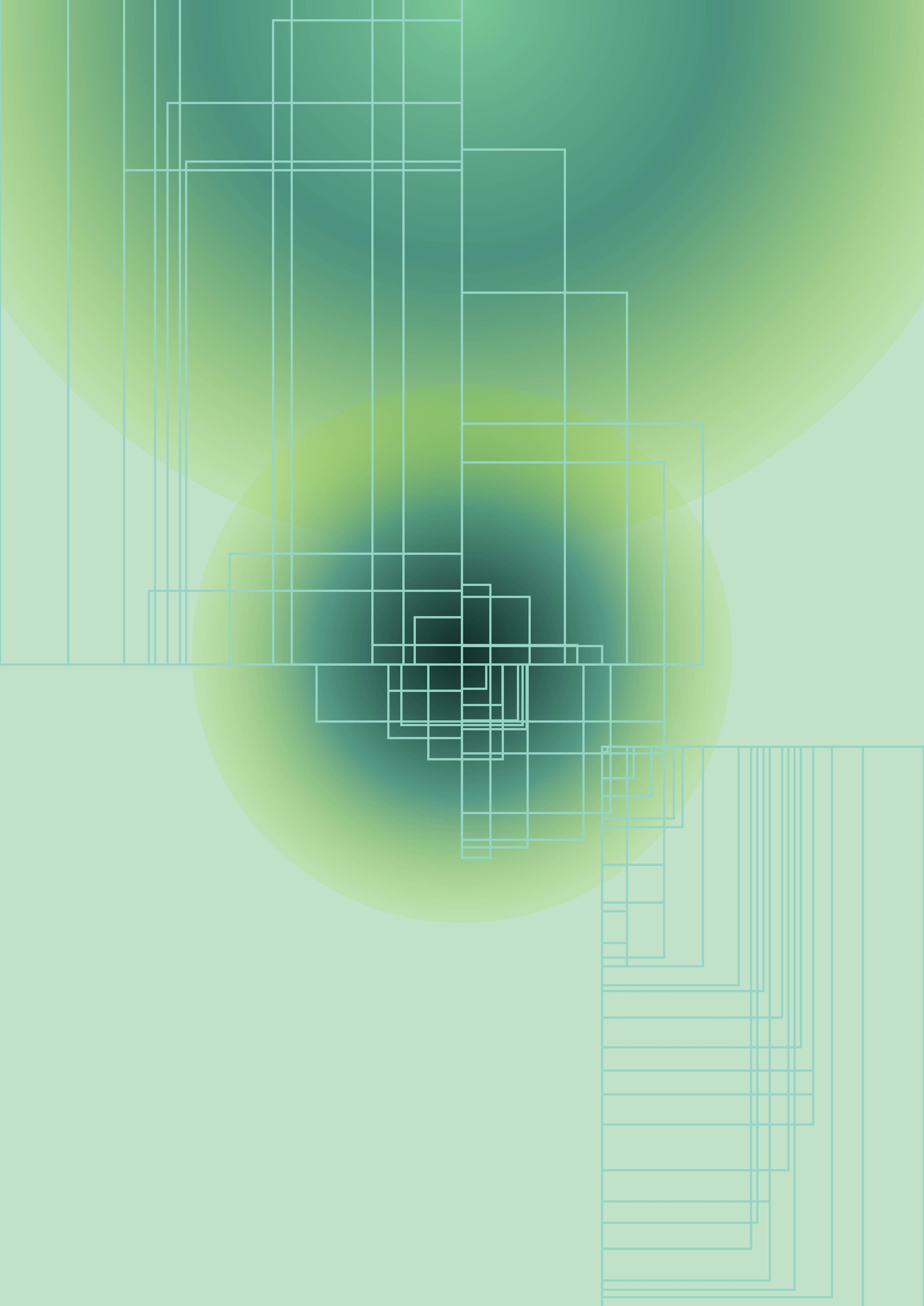 Große Wandbilder-Moderne grüne geometrische Kunst