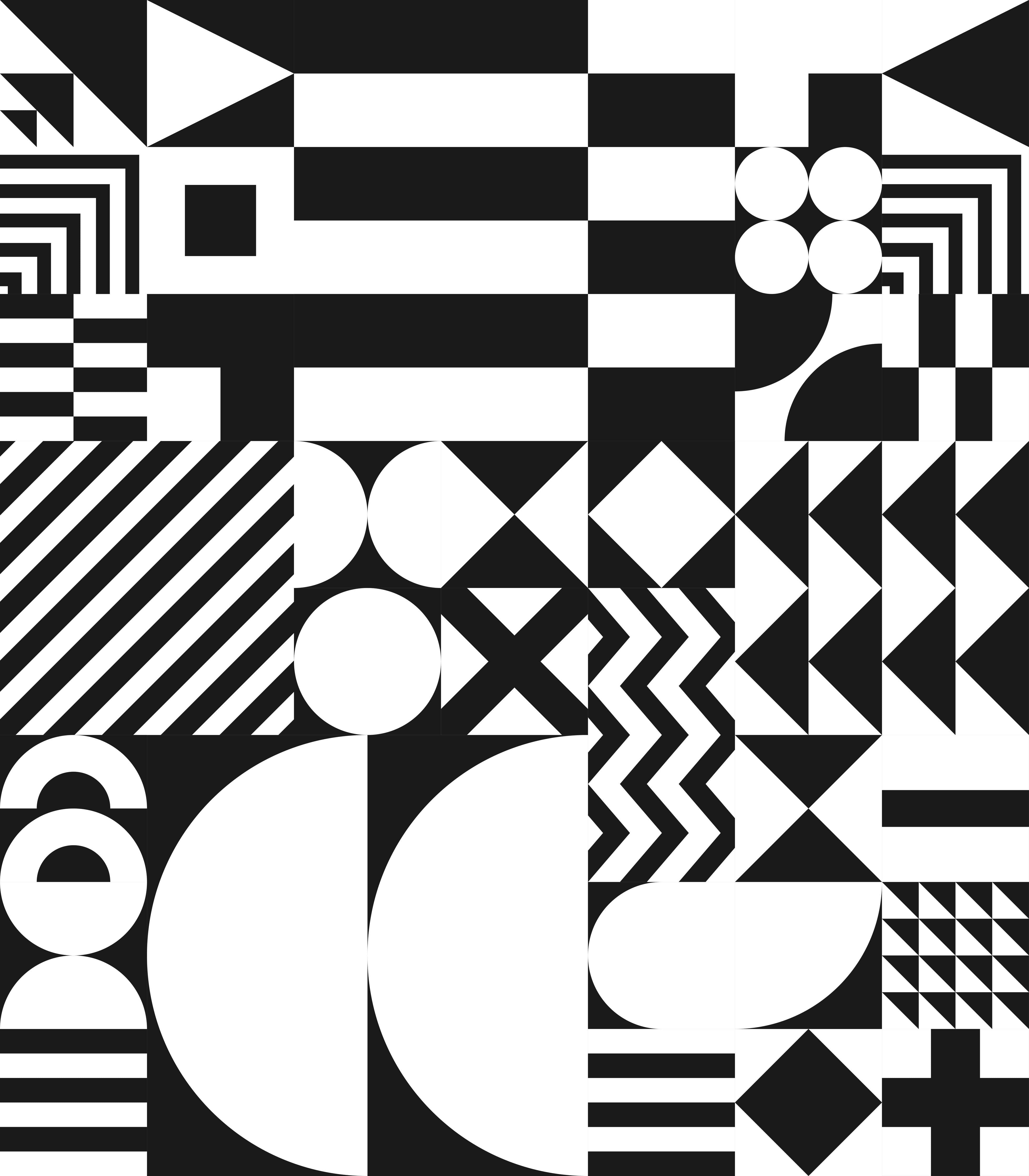 Große Wandbilder-Moderne schwarz-weiße Geometrie-Kunst