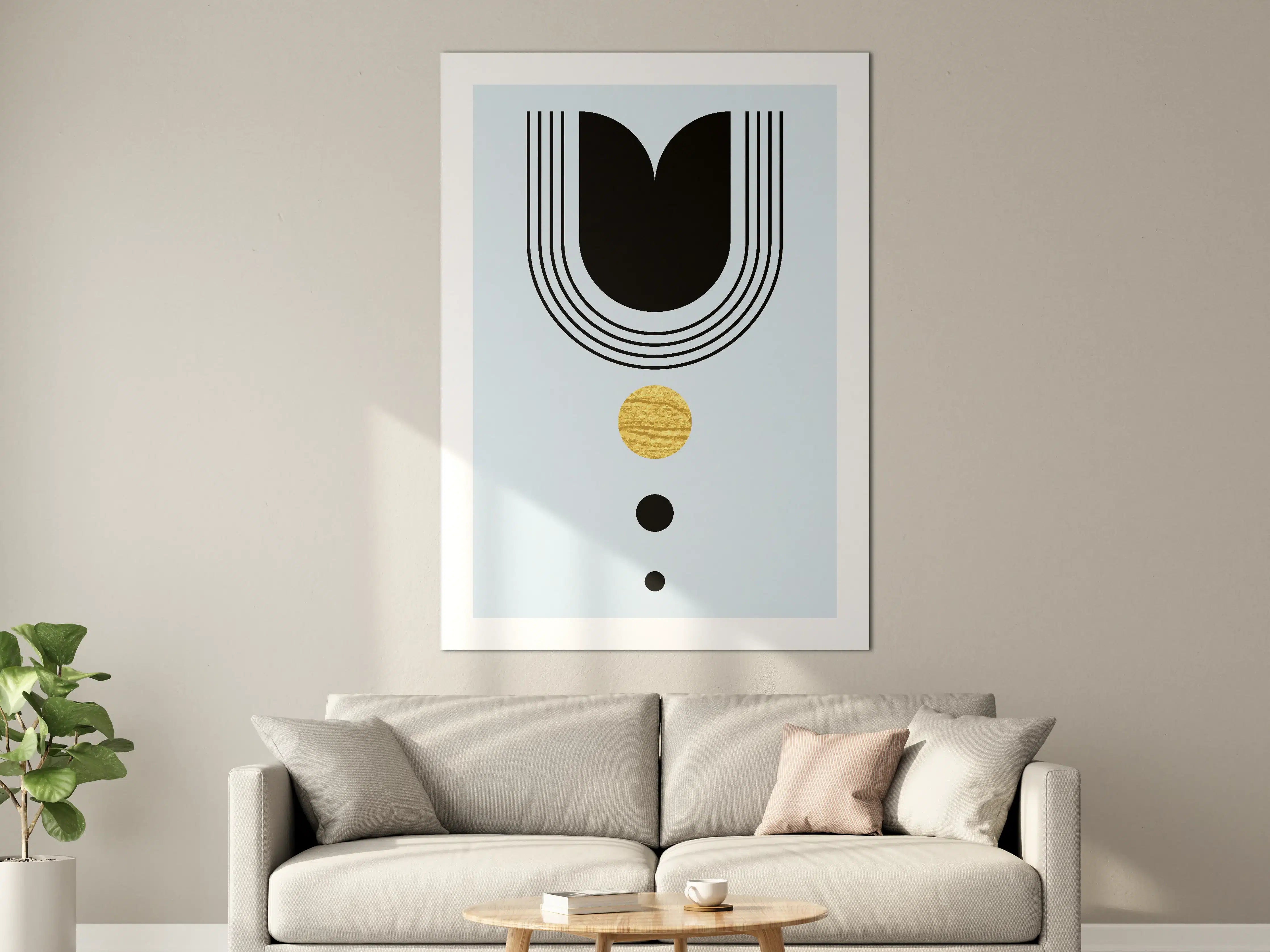 Große Wandbilder - Moderne, minimalistische Design-Ästhetik