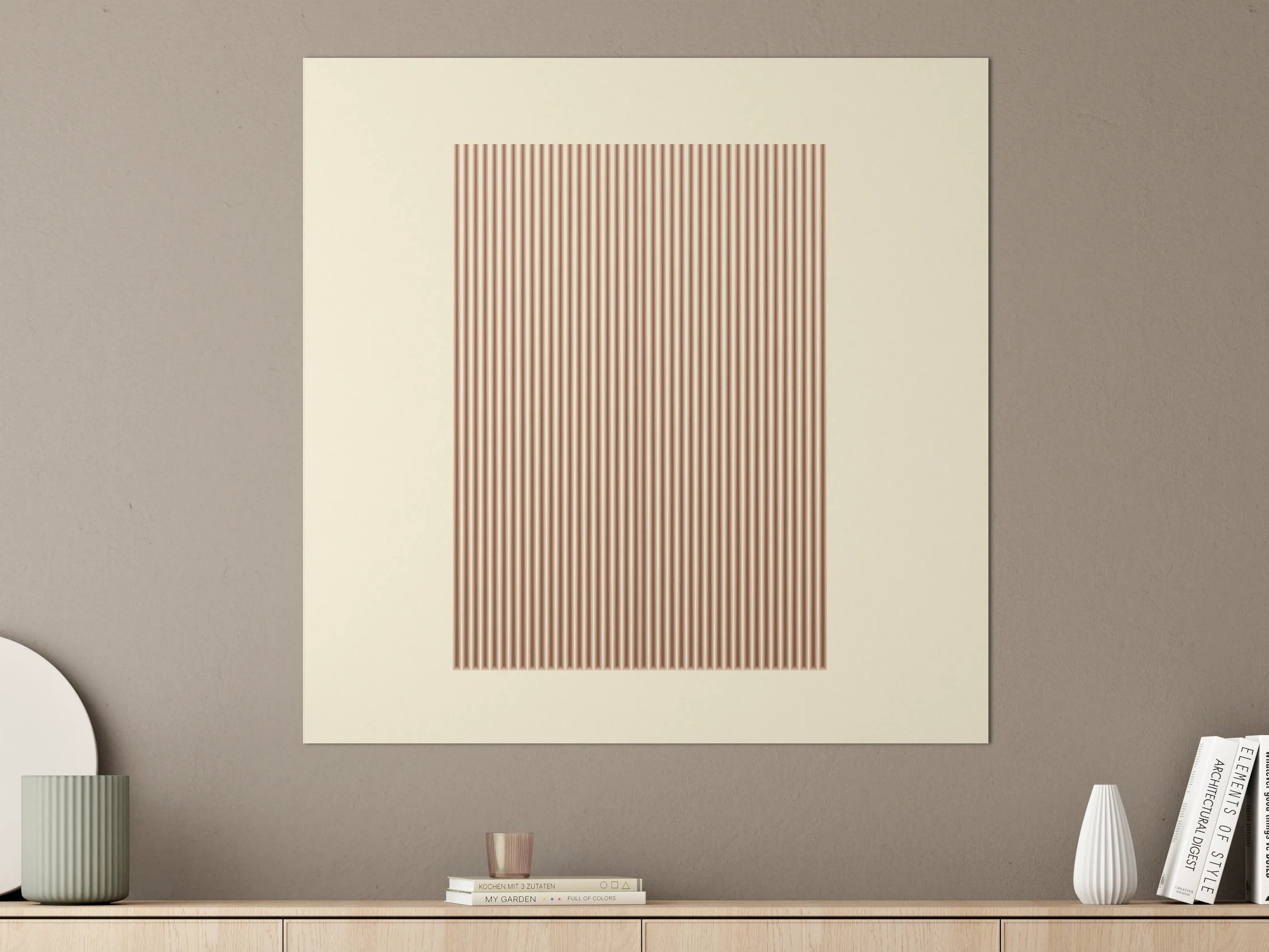Große Wandbilder - Moderne, minimalistische Designstruktur