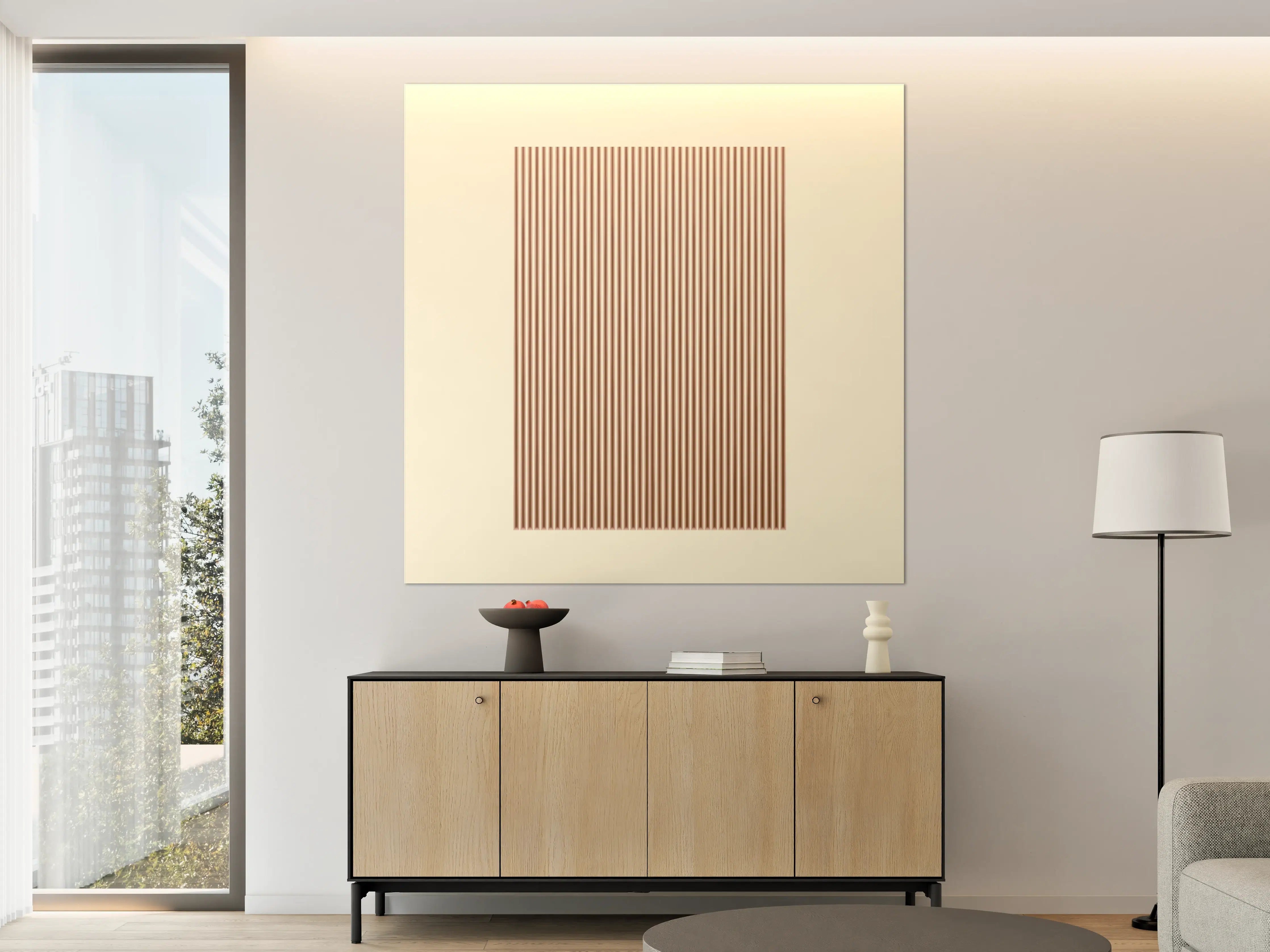 Große Wandbilder - Moderne, minimalistische Designstruktur