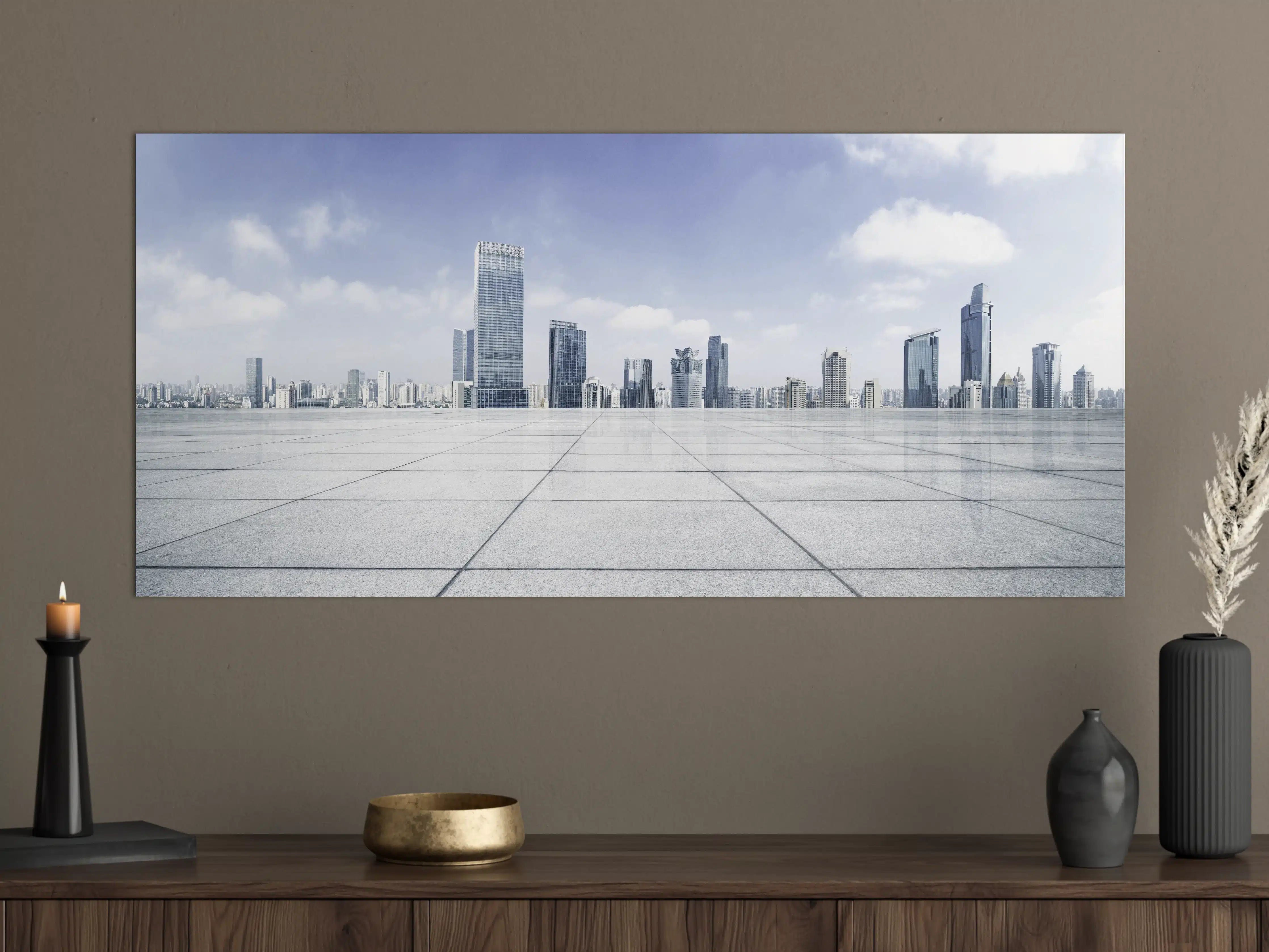Große Wandbilder - Moderner Skyline und Gebäuden