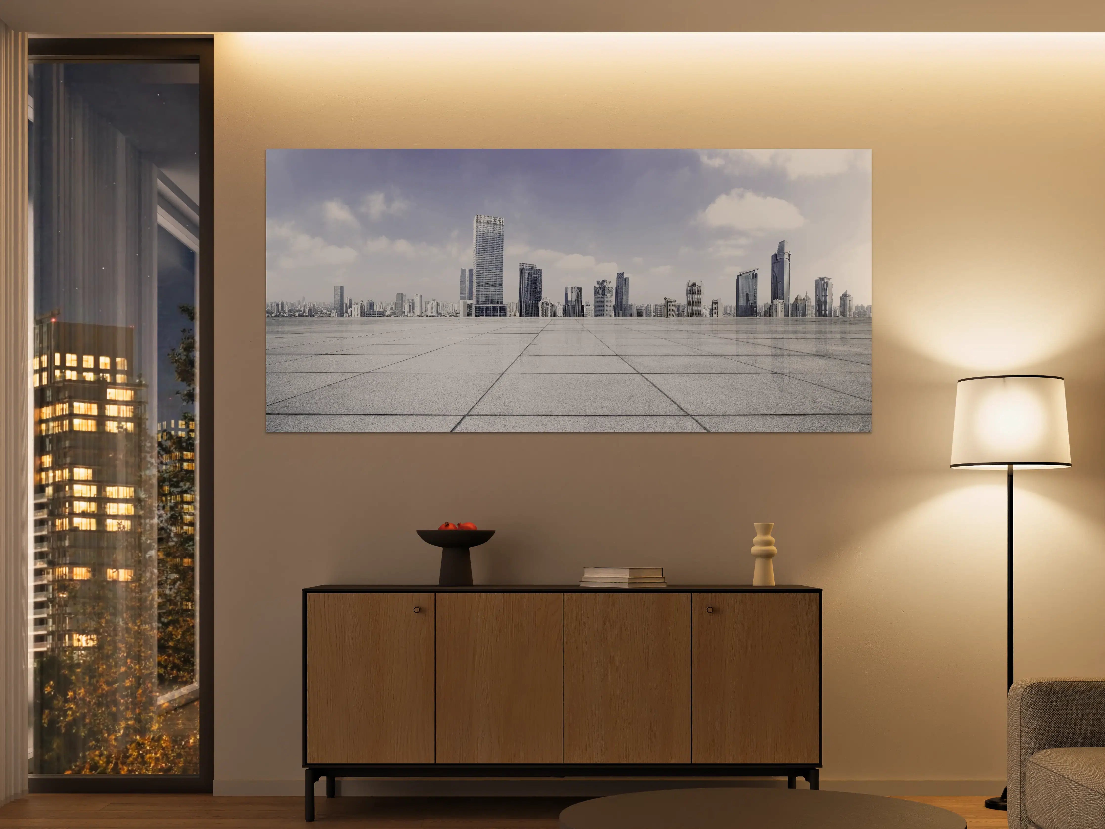 Große Wandbilder - Moderner Skyline und Gebäuden