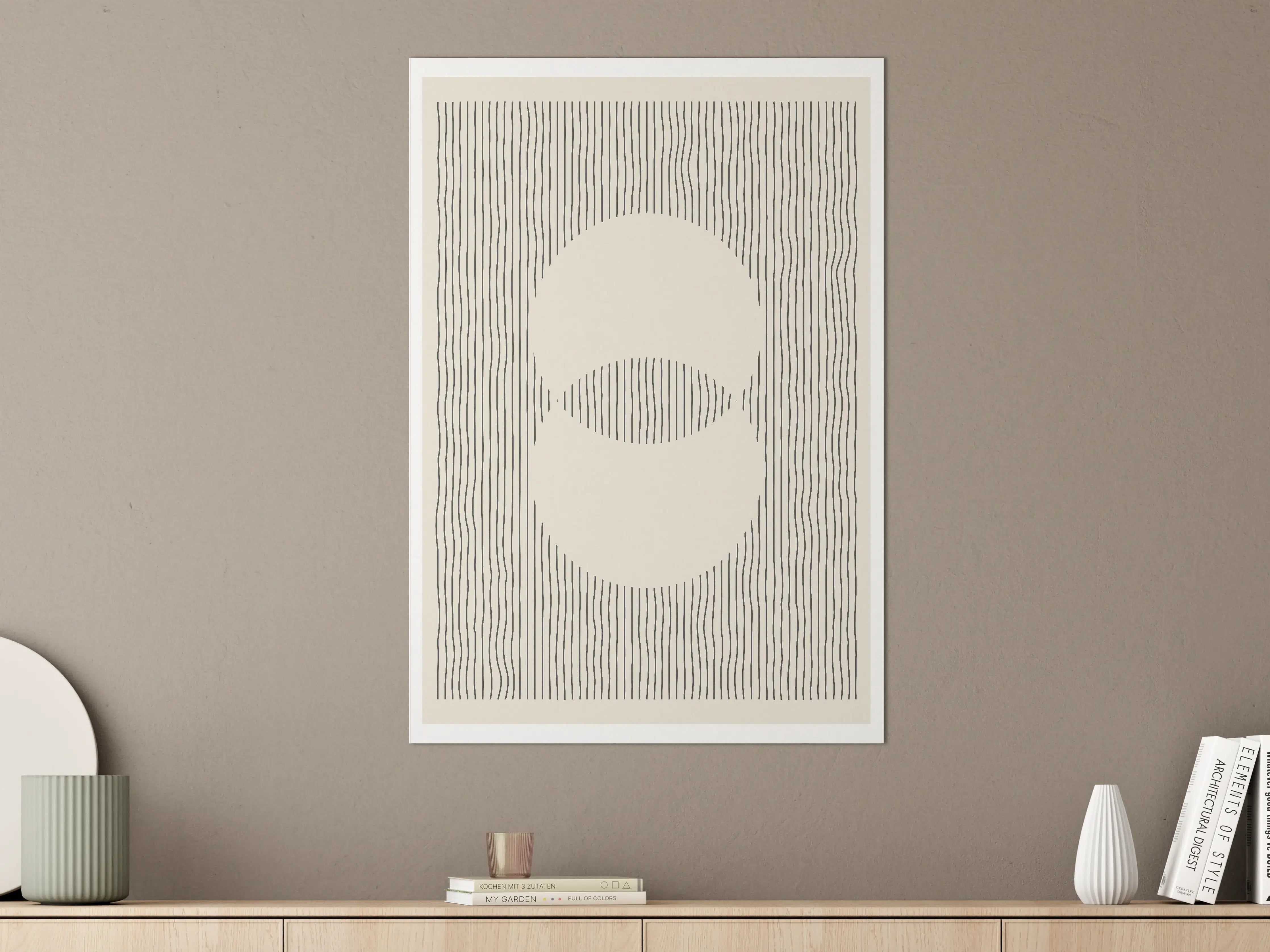 Große Wandbilder - Moderner minimalistischer Wanddekoration