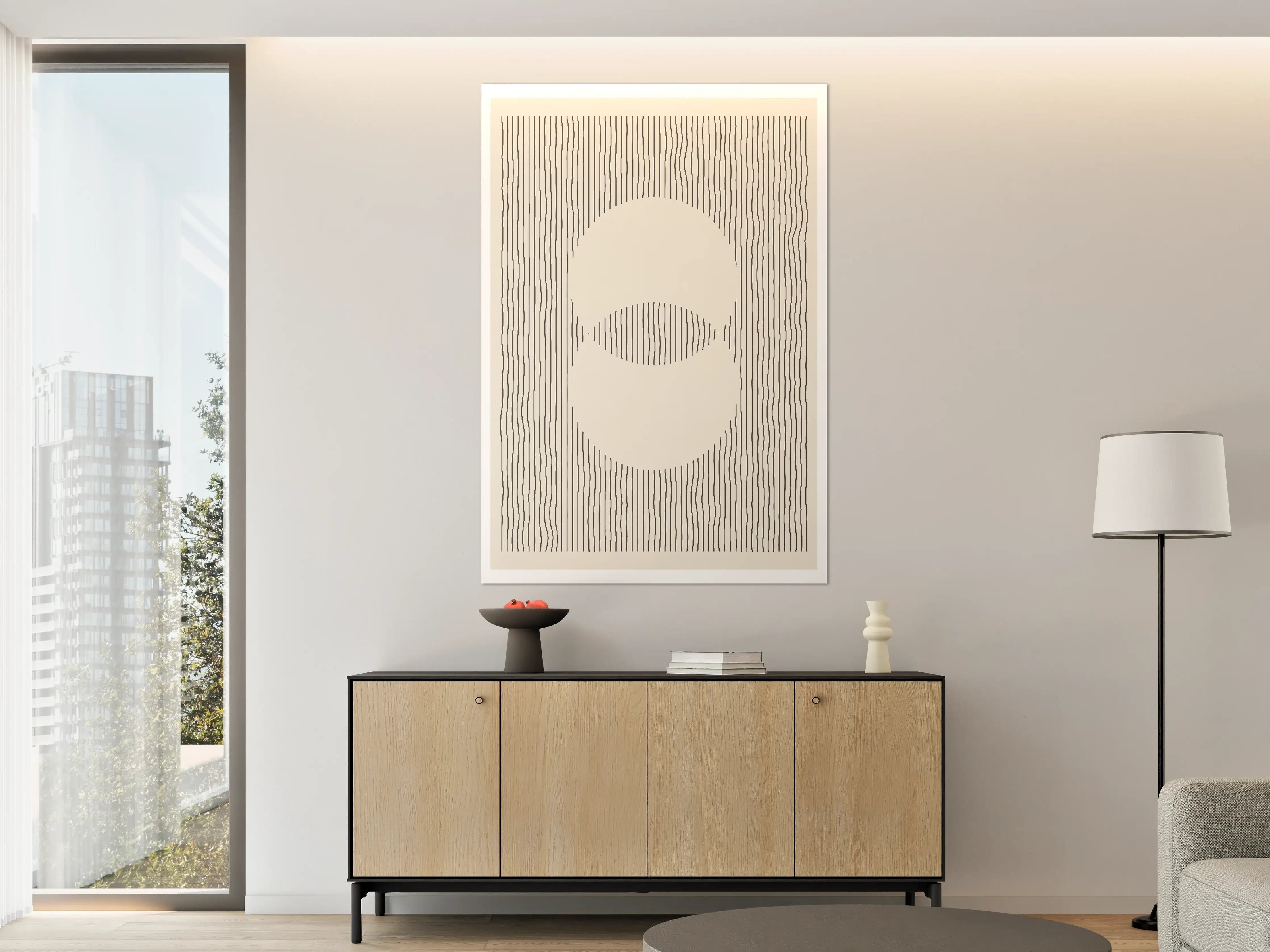 Große Wandbilder - Moderner minimalistischer Wanddekoration