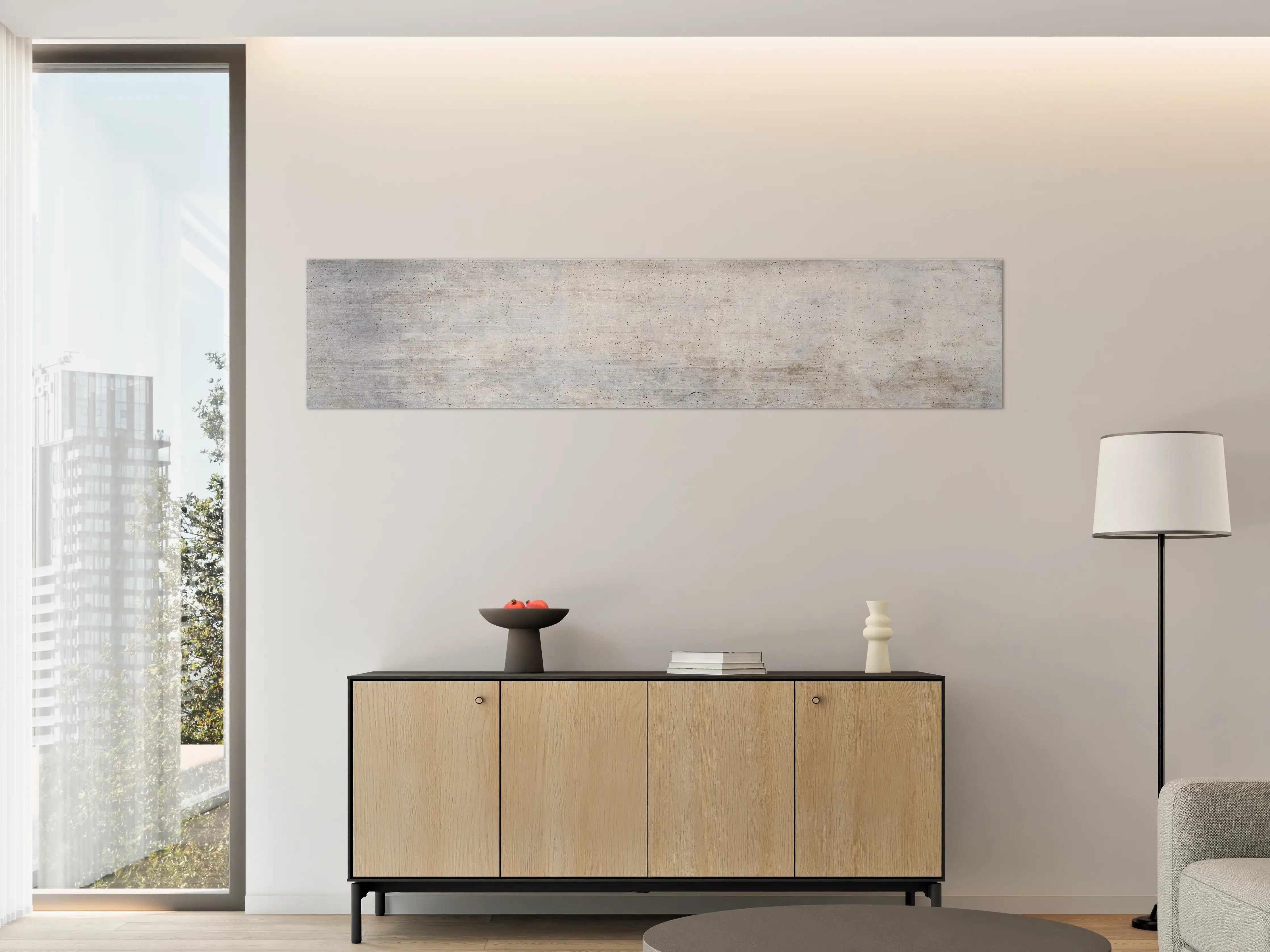 Große Wandbilder - Modernes Grau-Weiß Wanddesign