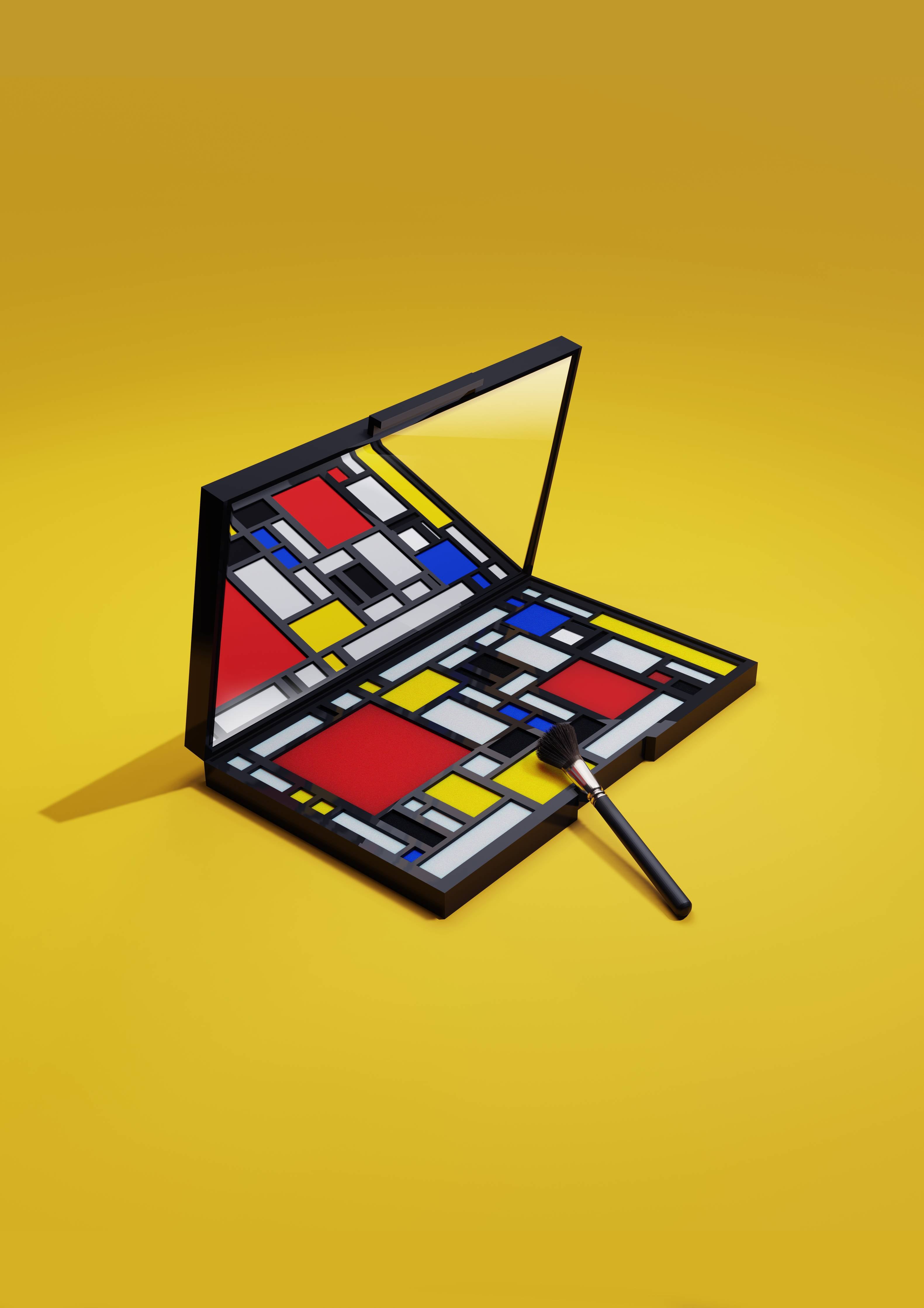 Große Wandbilder-Modernes Kunstwerk in Mondriaan-Stil