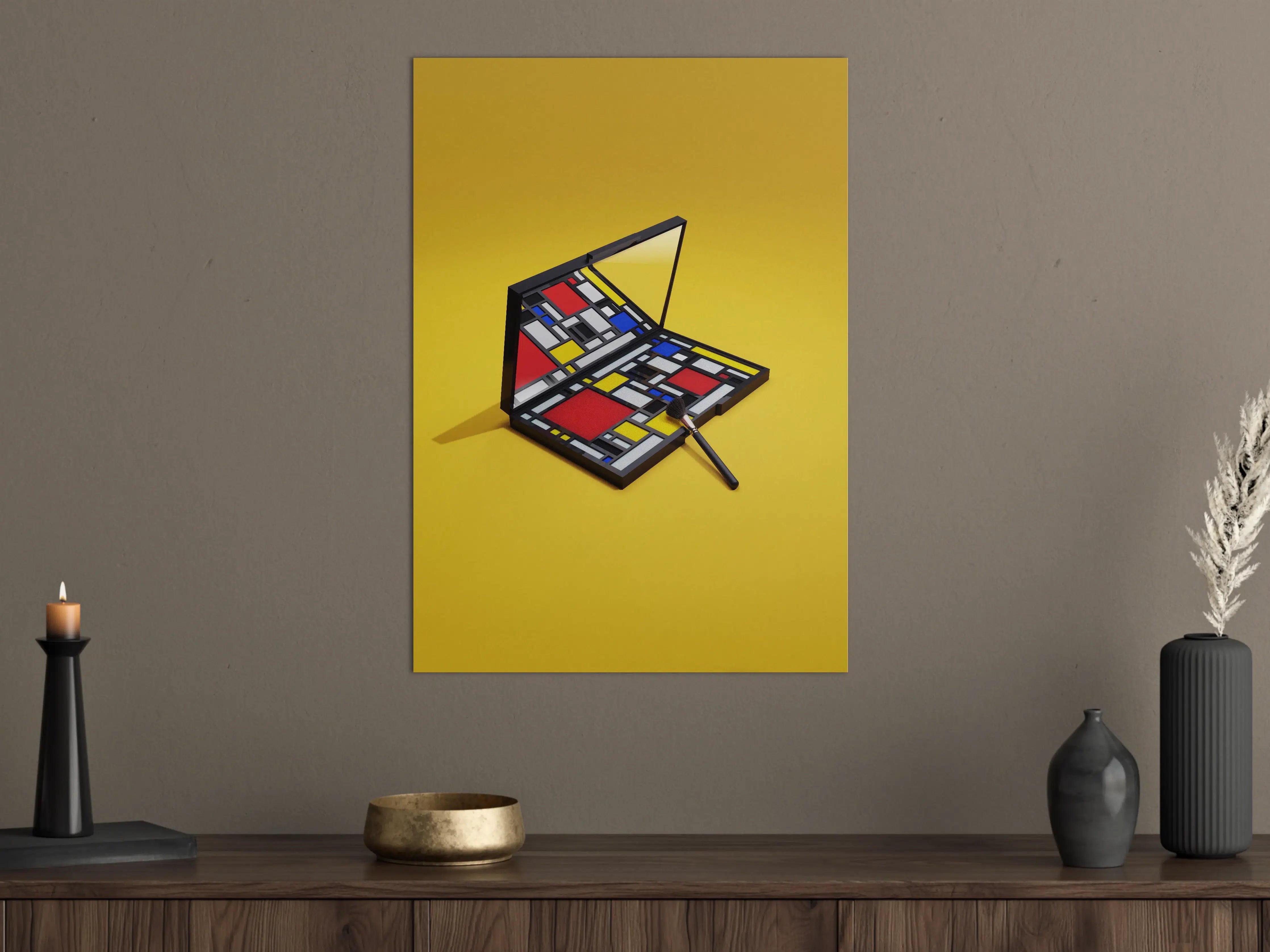 Große Wandbilder - Modernes Kunstwerk in Mondriaan-Stil