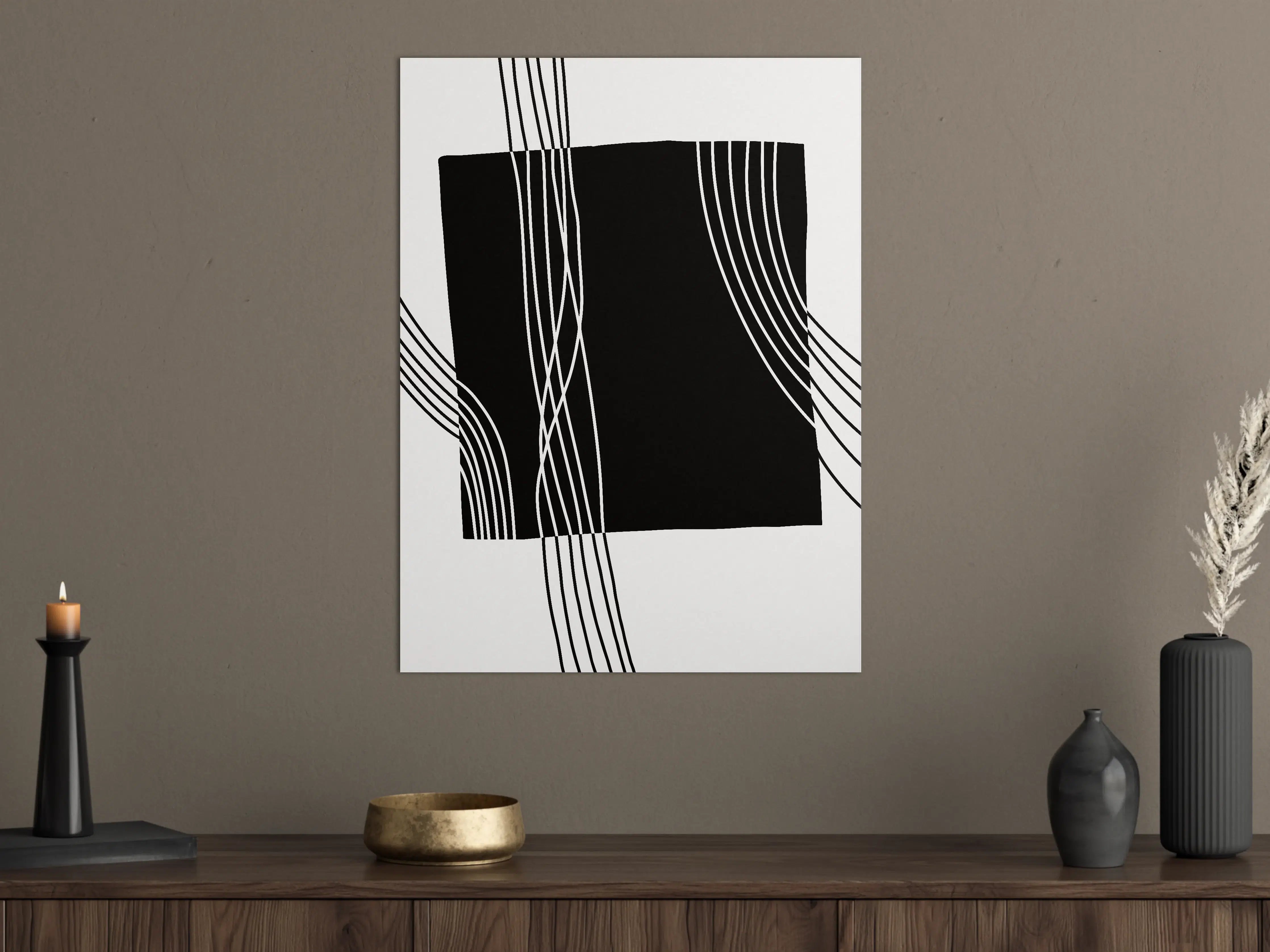 Große Wandbilder - Modernes Schwarz-Weiß-Design
