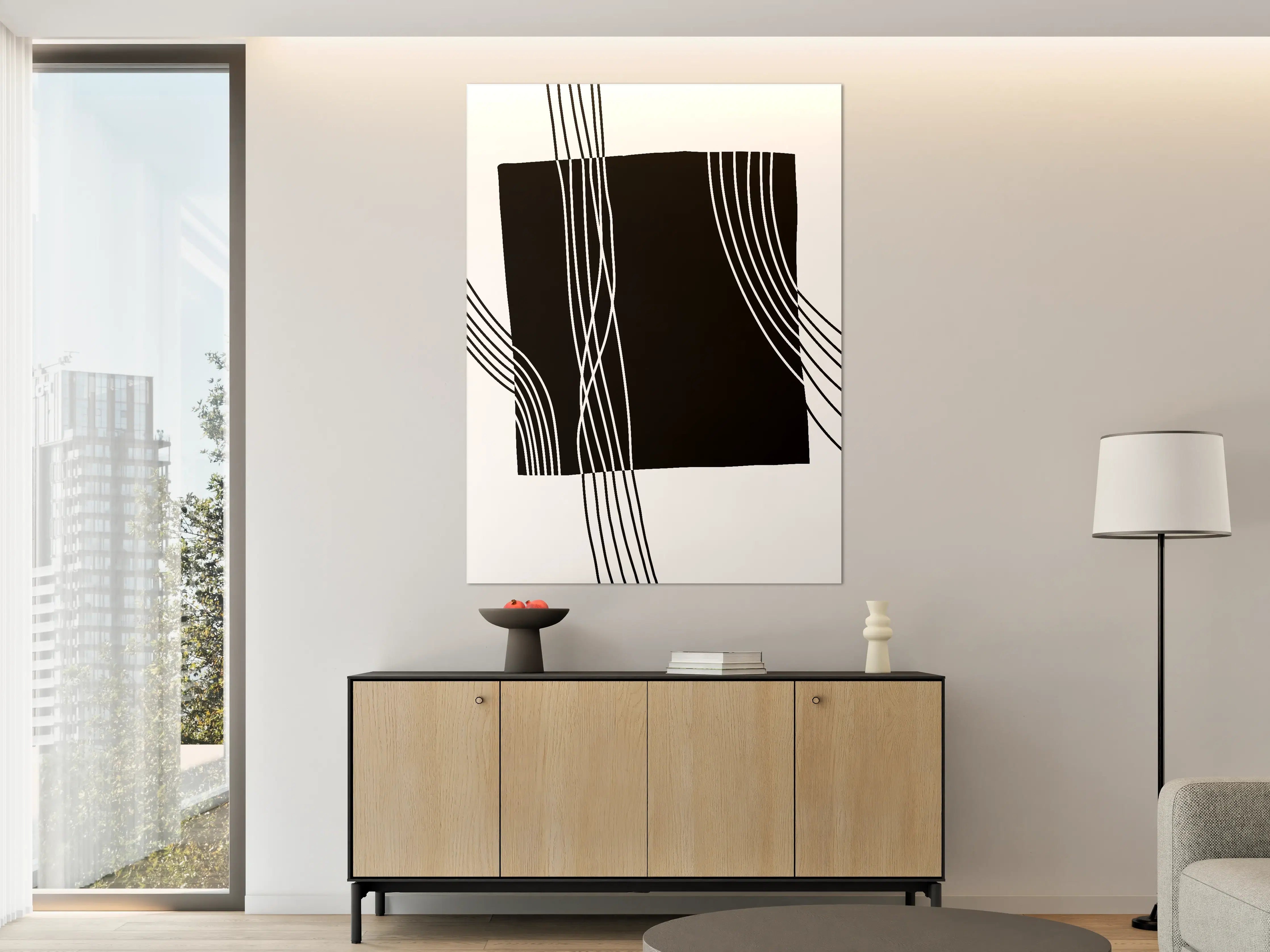 Große Wandbilder - Modernes Schwarz-Weiß-Design