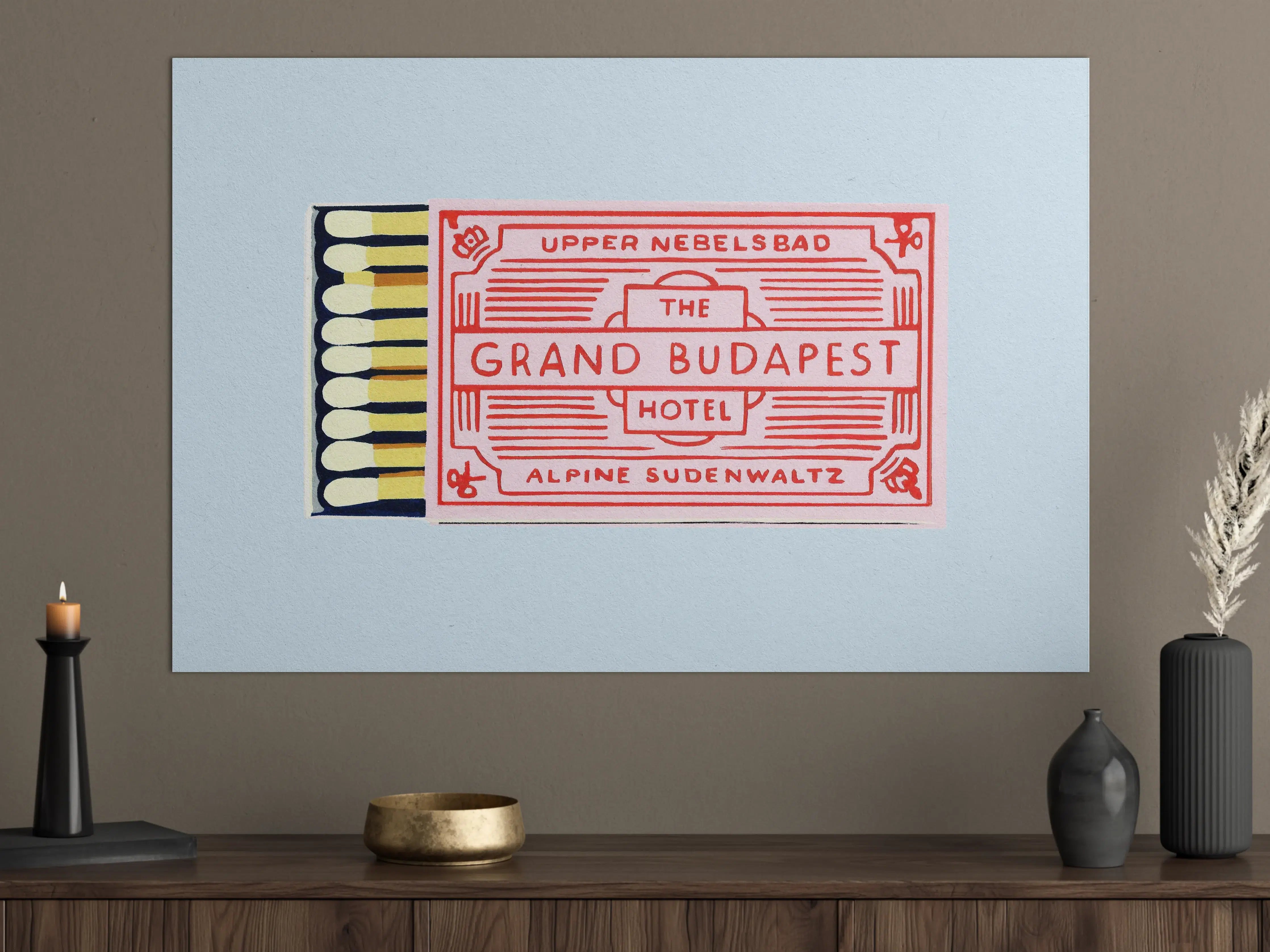 Große Wandbilder - Modernes Streichholz Poster