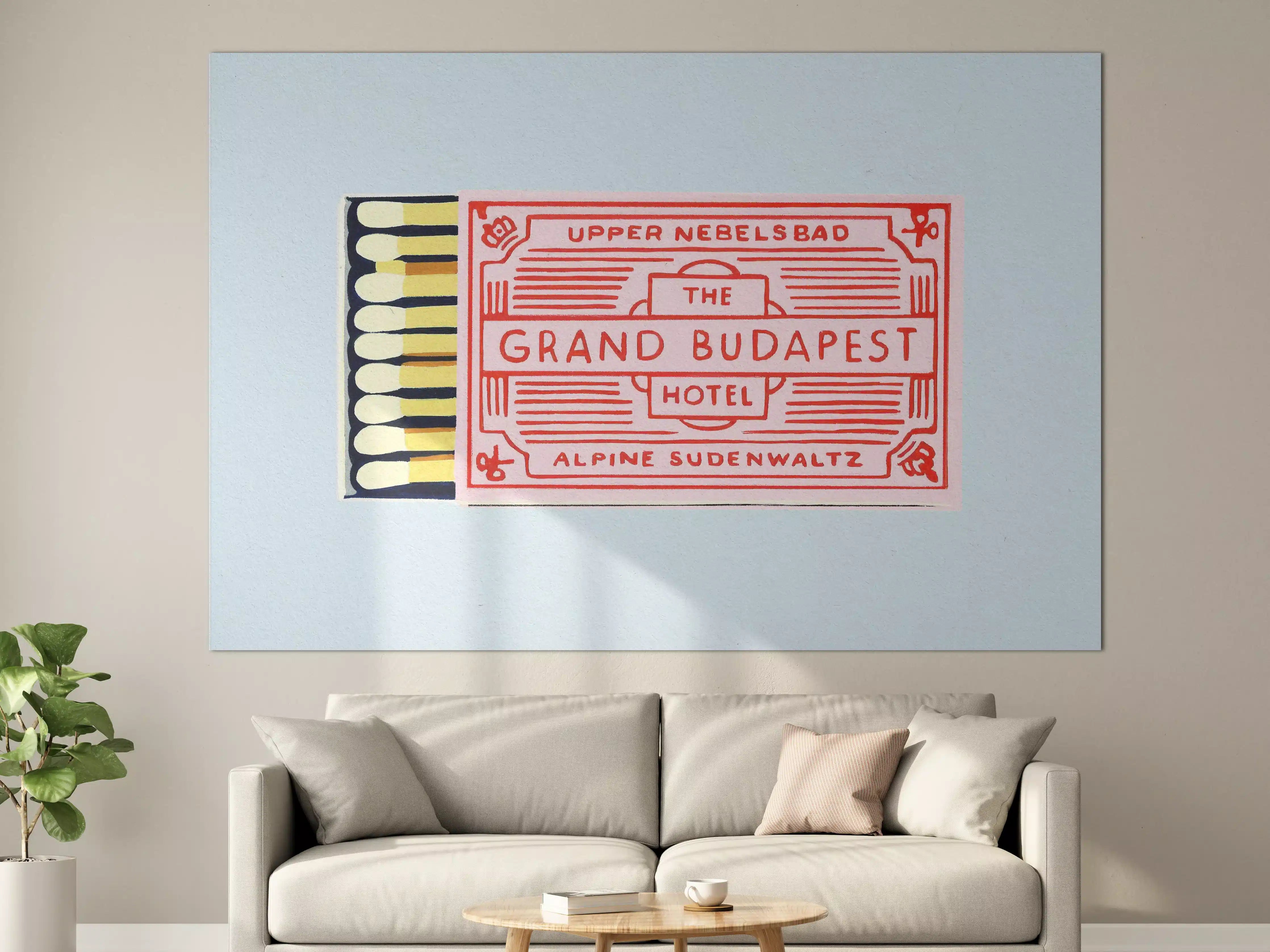 Große Wandbilder - Modernes Streichholz Poster