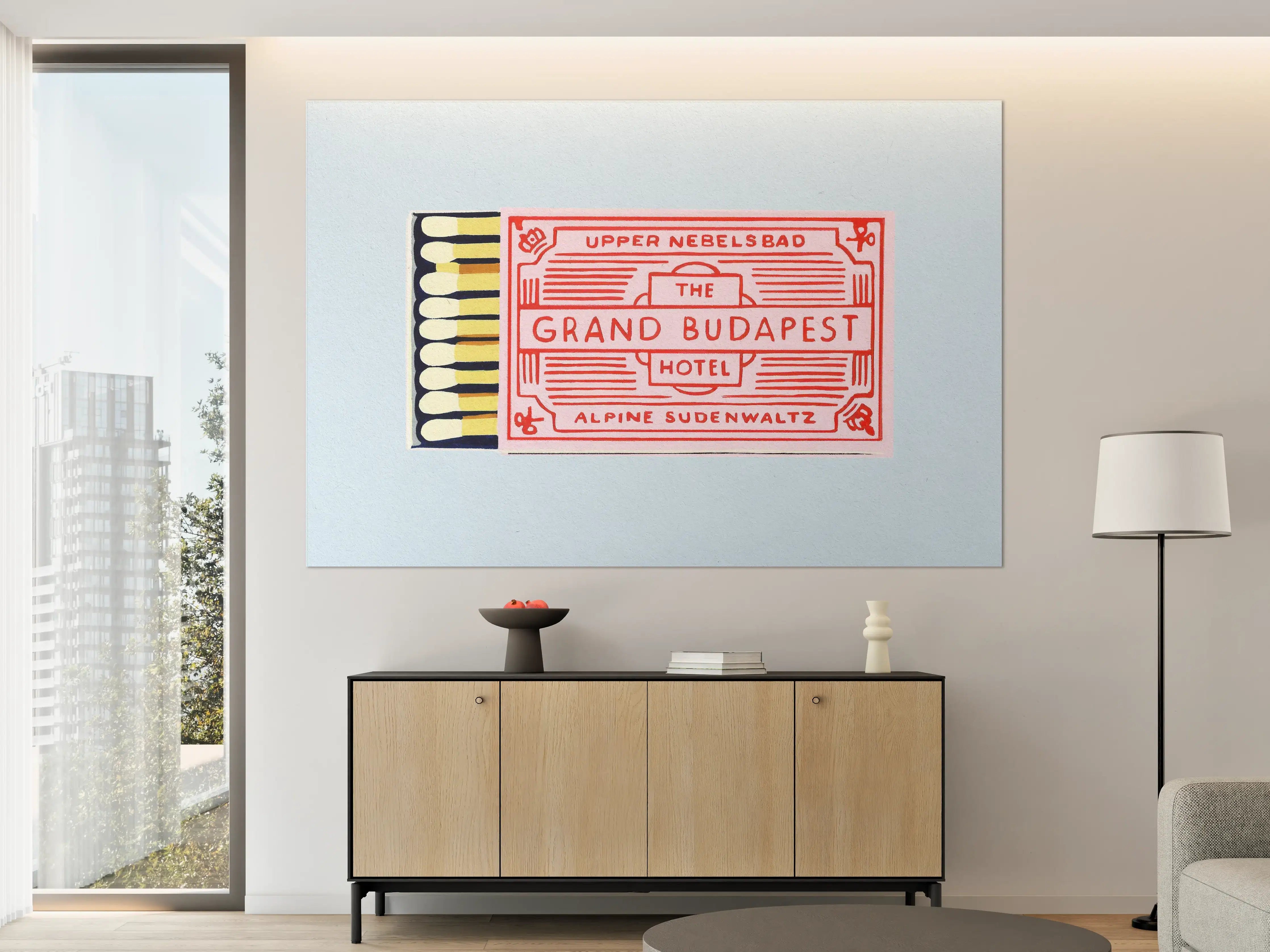 Große Wandbilder - Modernes Streichholz Poster