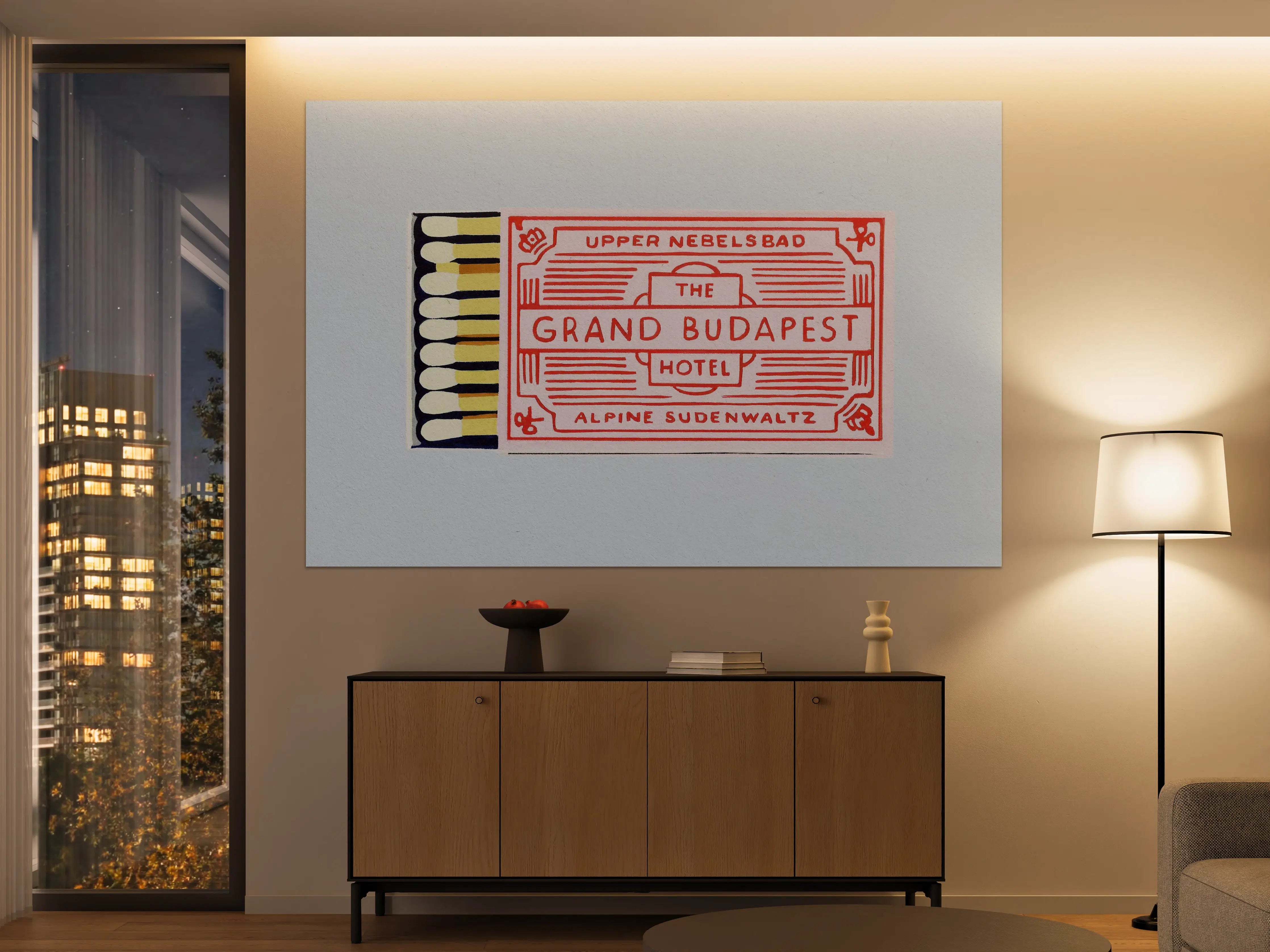 Große Wandbilder - Modernes Streichholz Poster