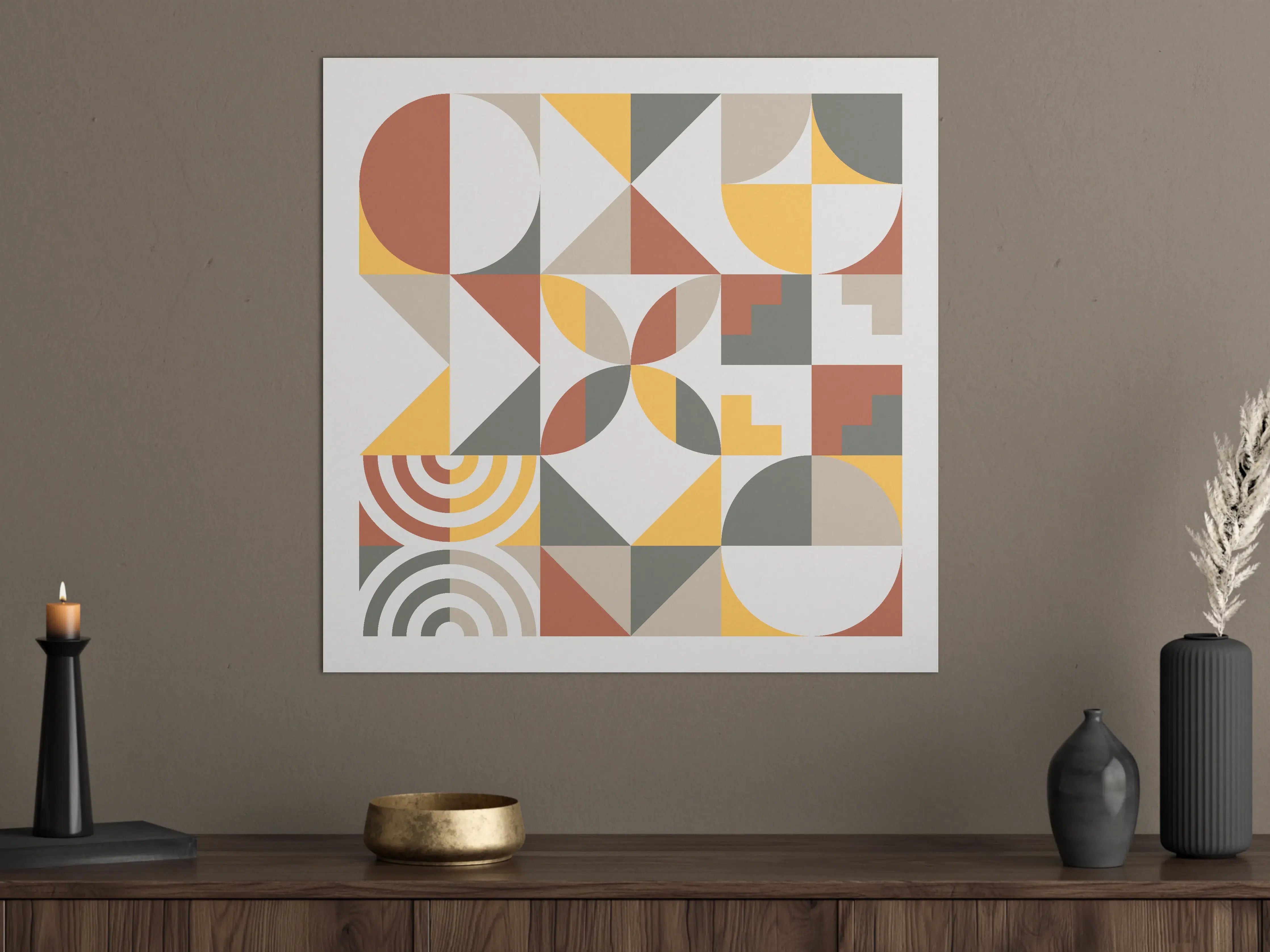 Große Wandbilder - Modernes geometrisches Wandbild