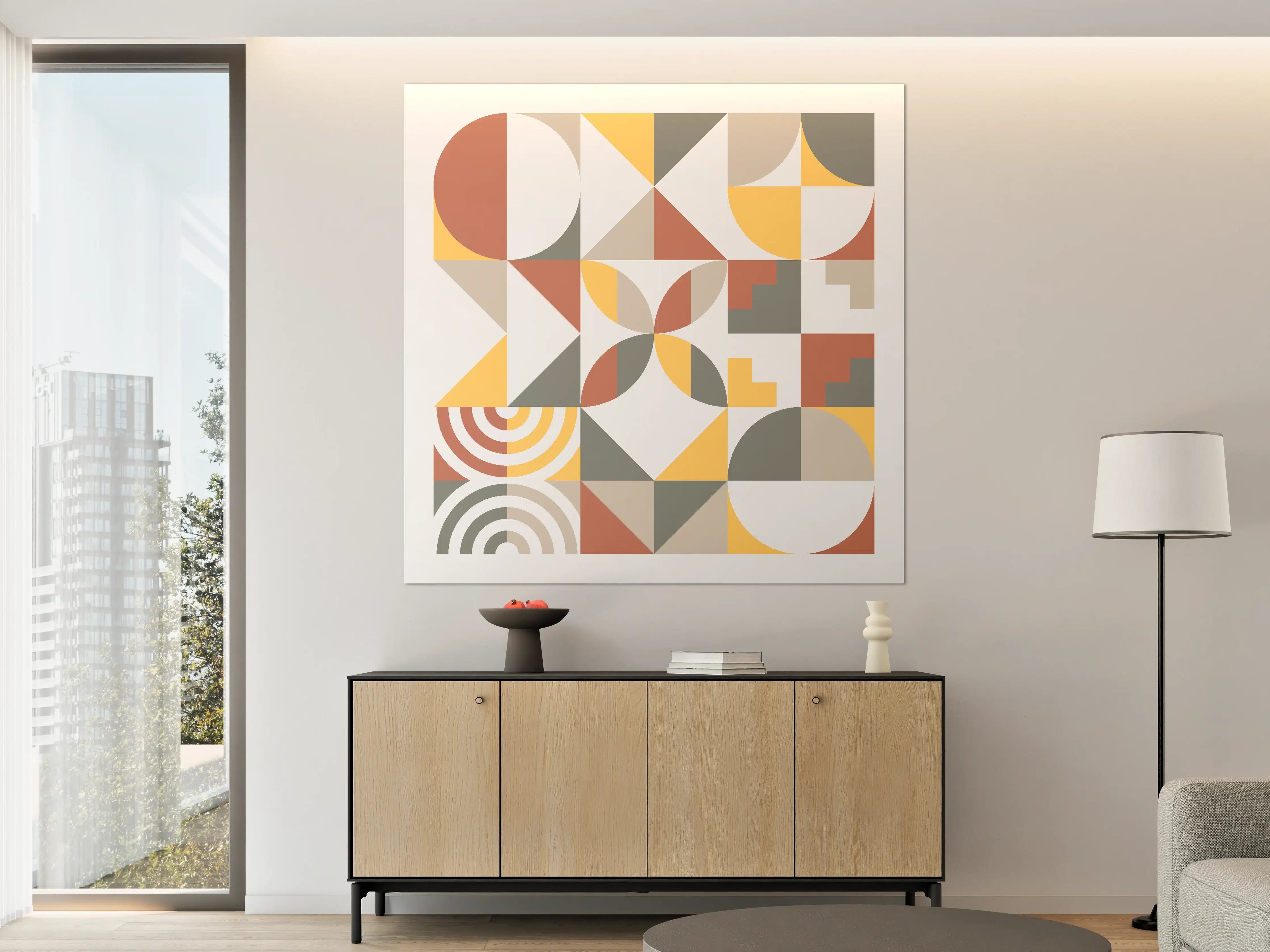 Große Wandbilder - Modernes geometrisches Wandbild