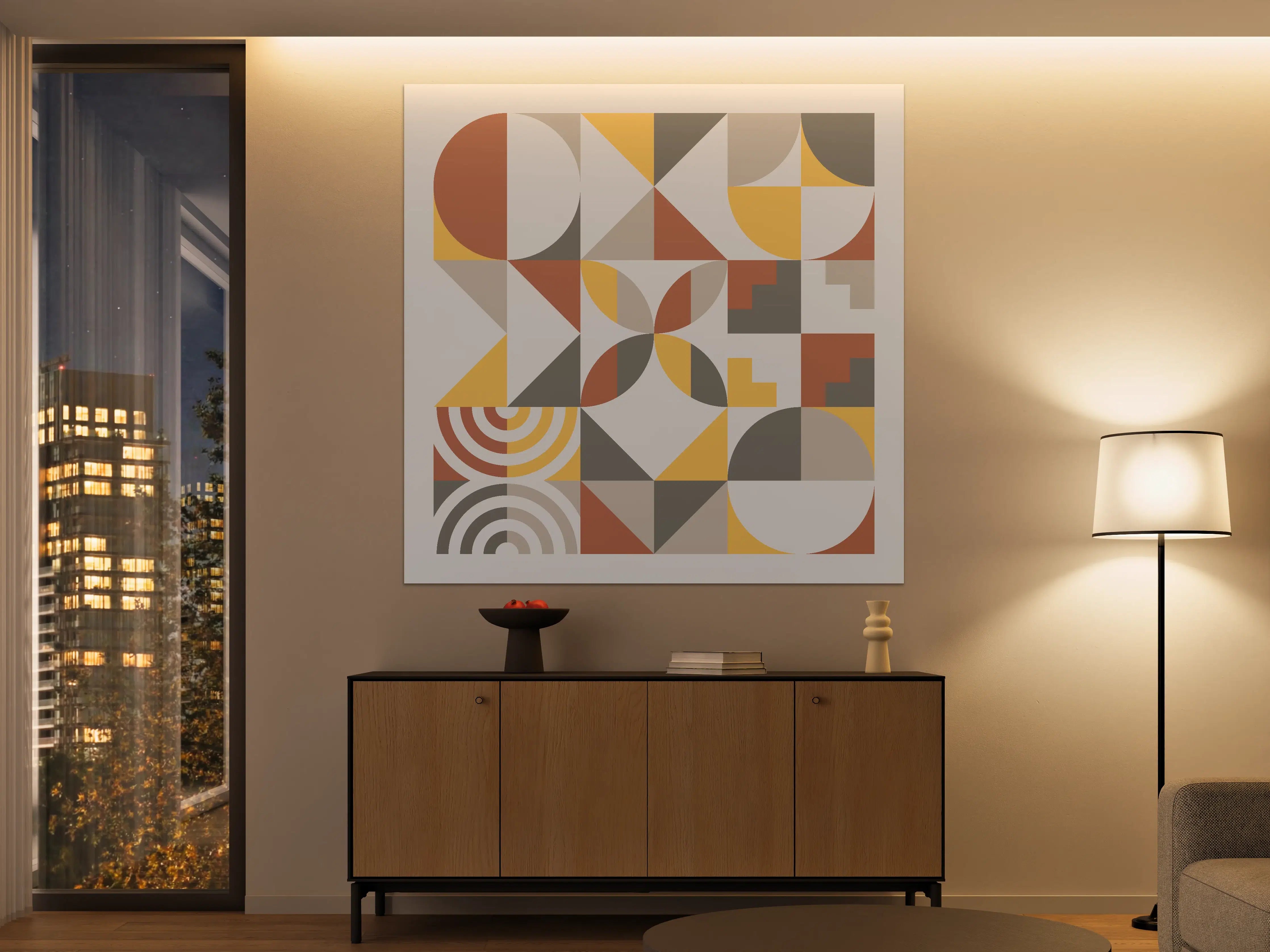 Große Wandbilder - Modernes geometrisches Wandbild