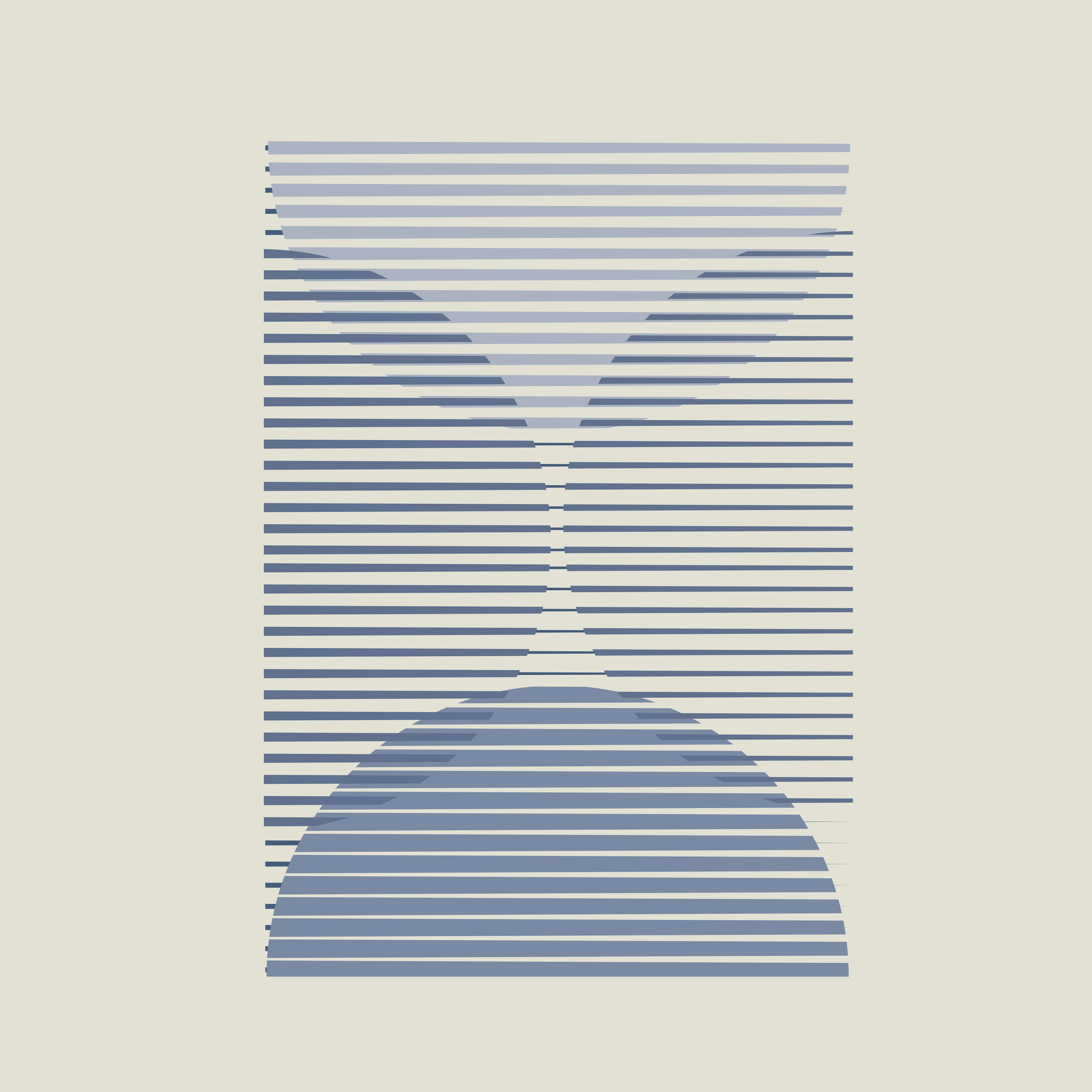 Große Wandbilder-Modernes geometrisches Wandbild in Blau und Grau
