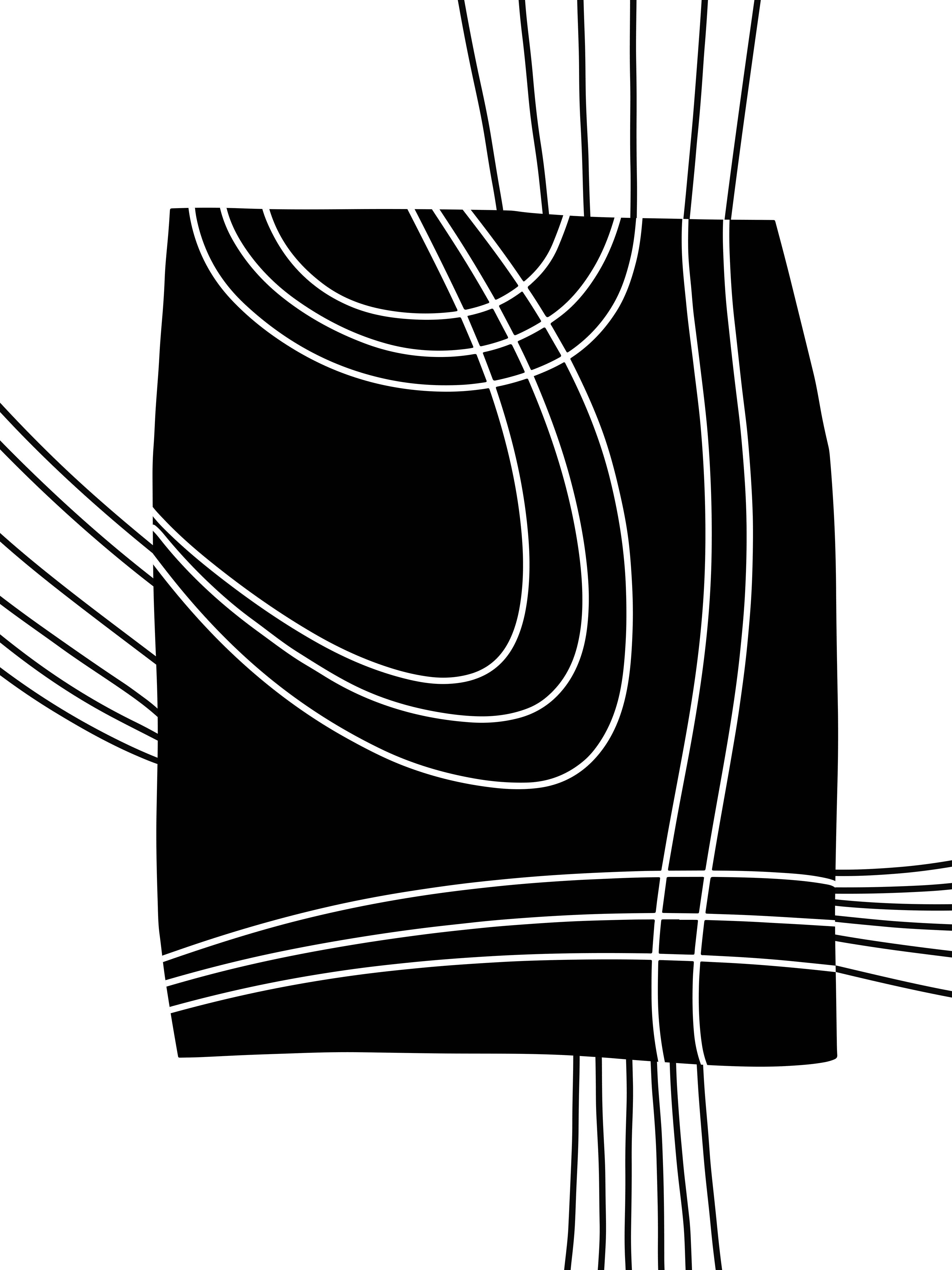Große Wandbilder-Modernes schwarz-weiß Linienmuster