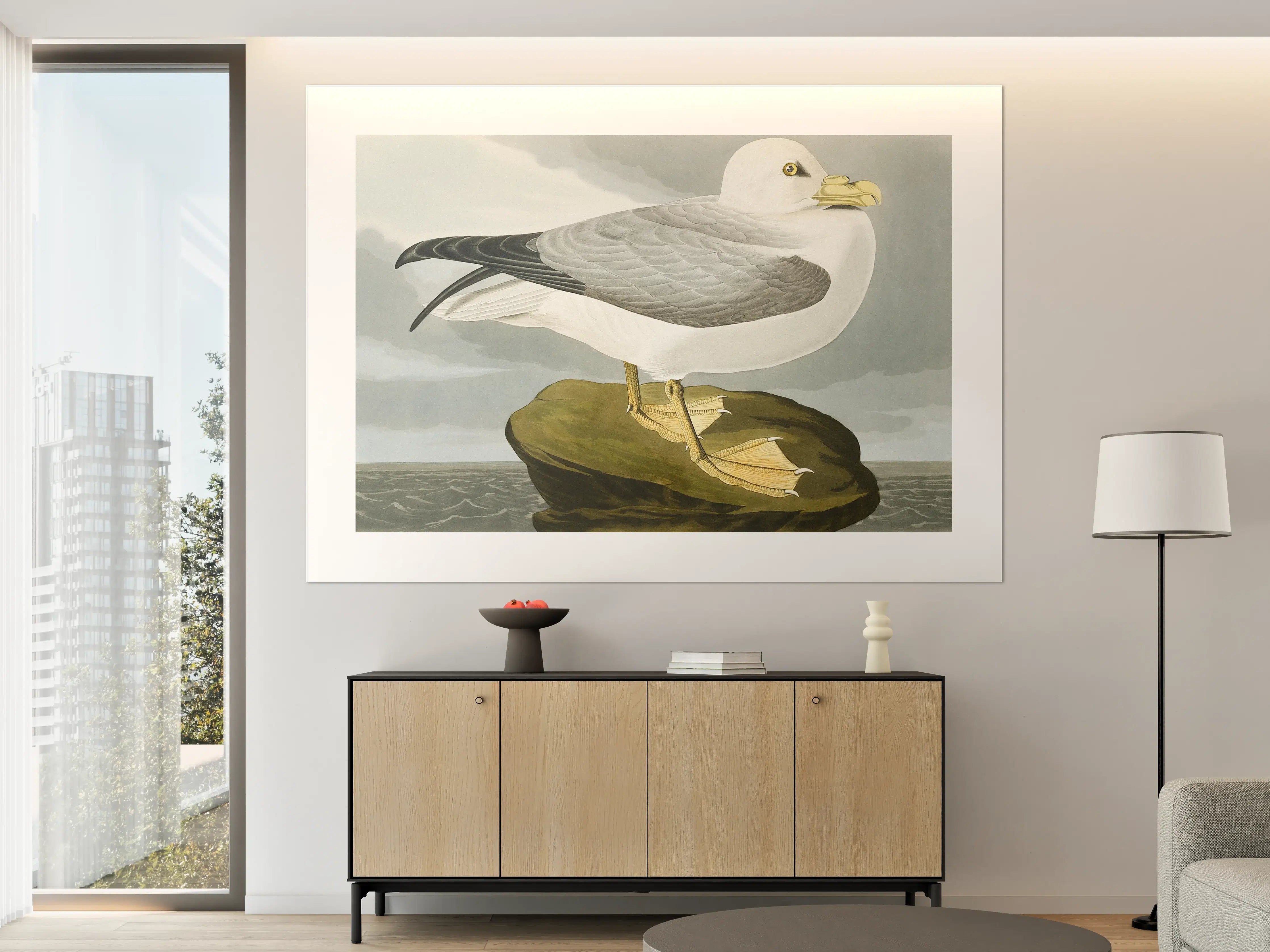 Große Wandbilder - Möwe im Meer - Robert Havell 