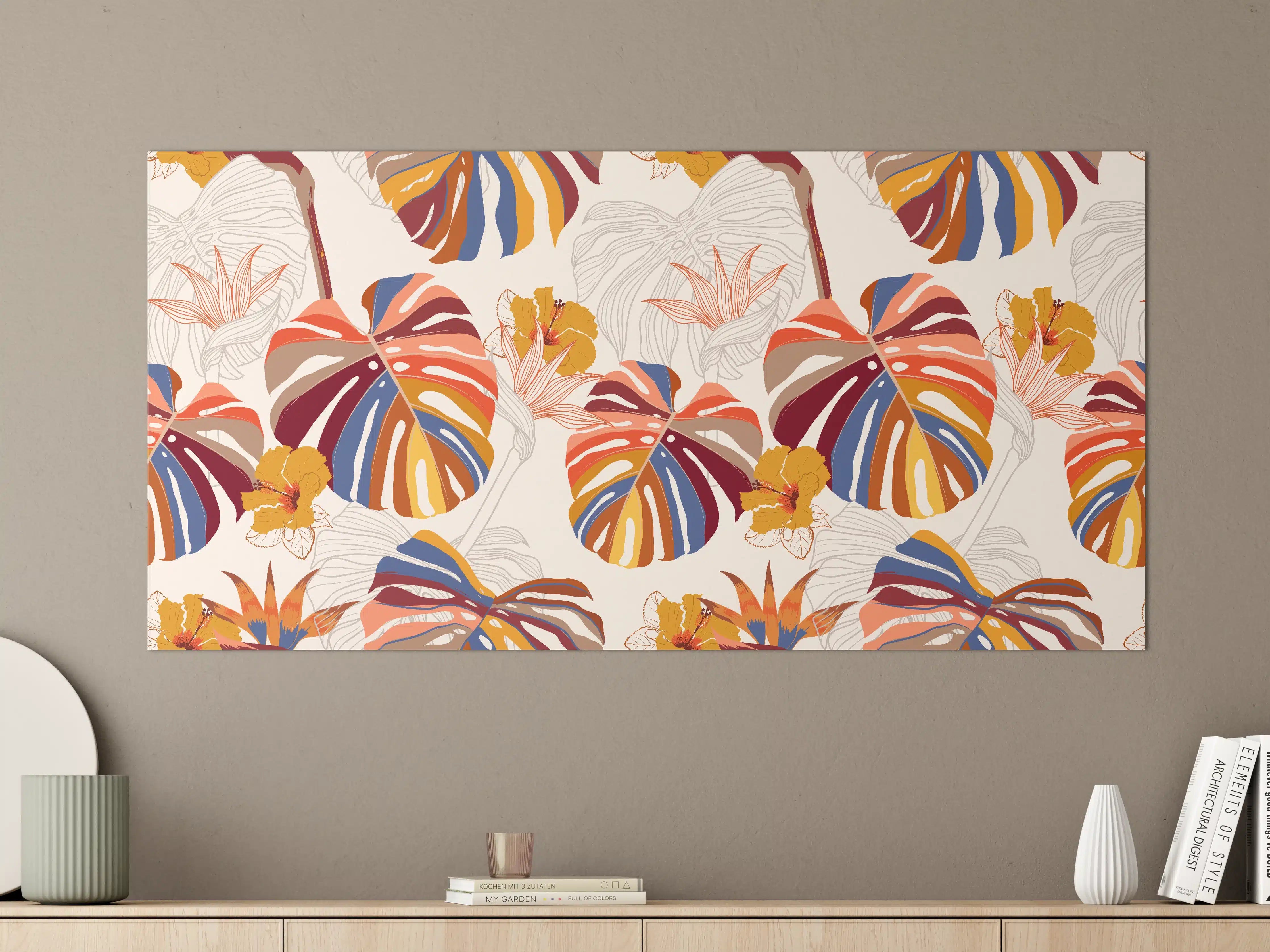 Große Wandbilder - Monstera Sunkiss Tropic