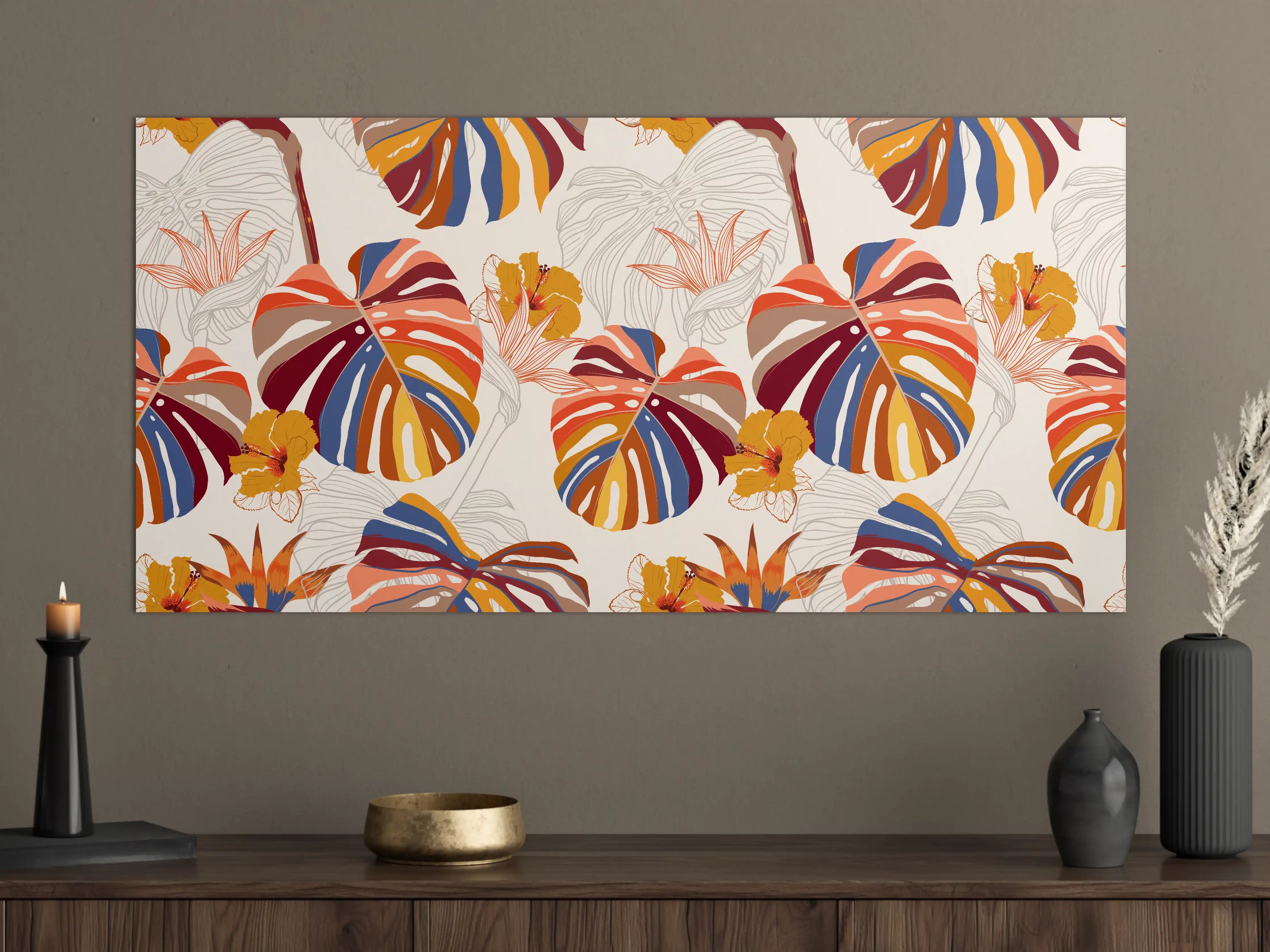 Große Wandbilder - Monstera Sunkiss Tropic