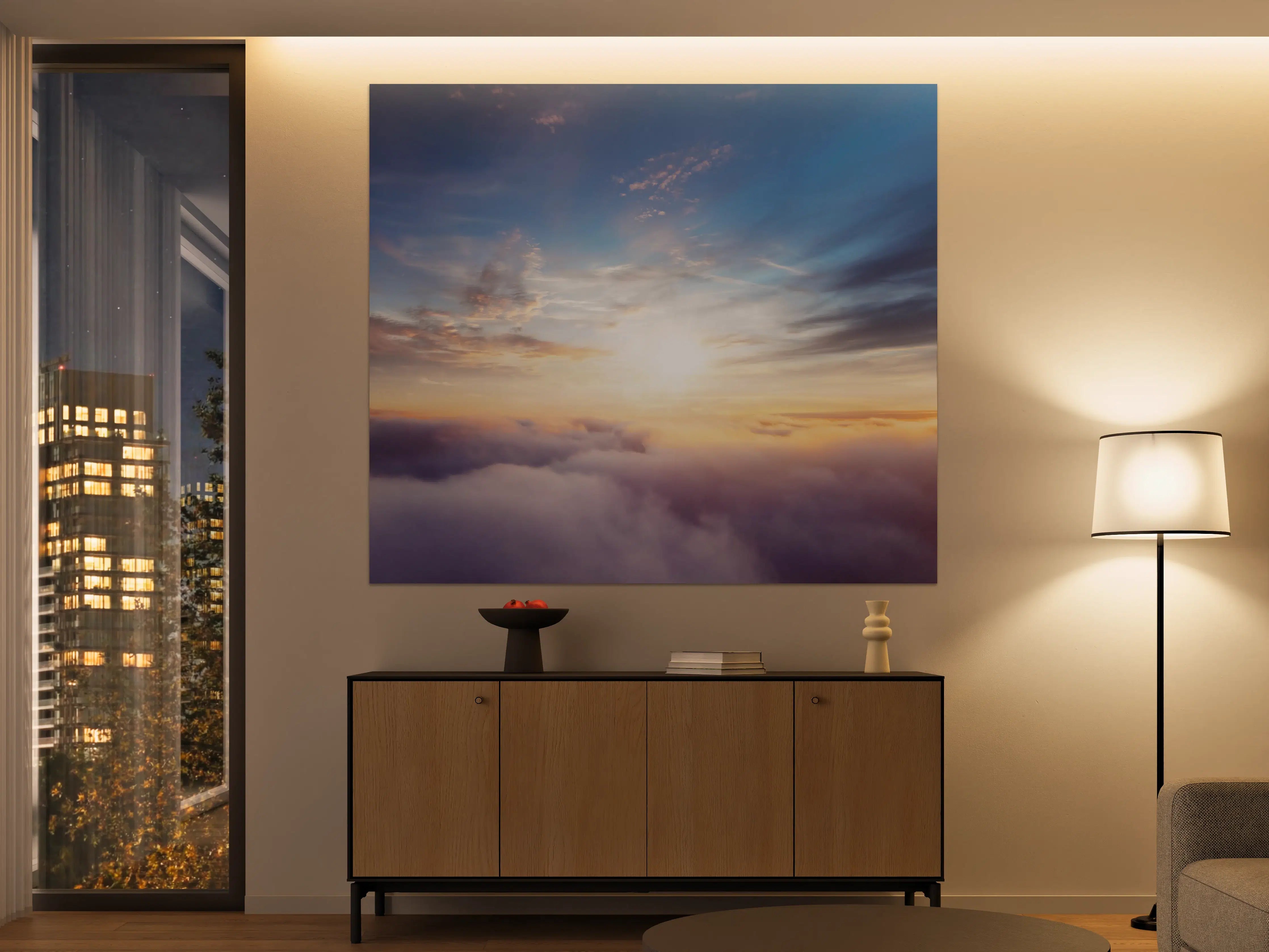 Große Wandbilder - Morgendämmerung Wolken Himmel