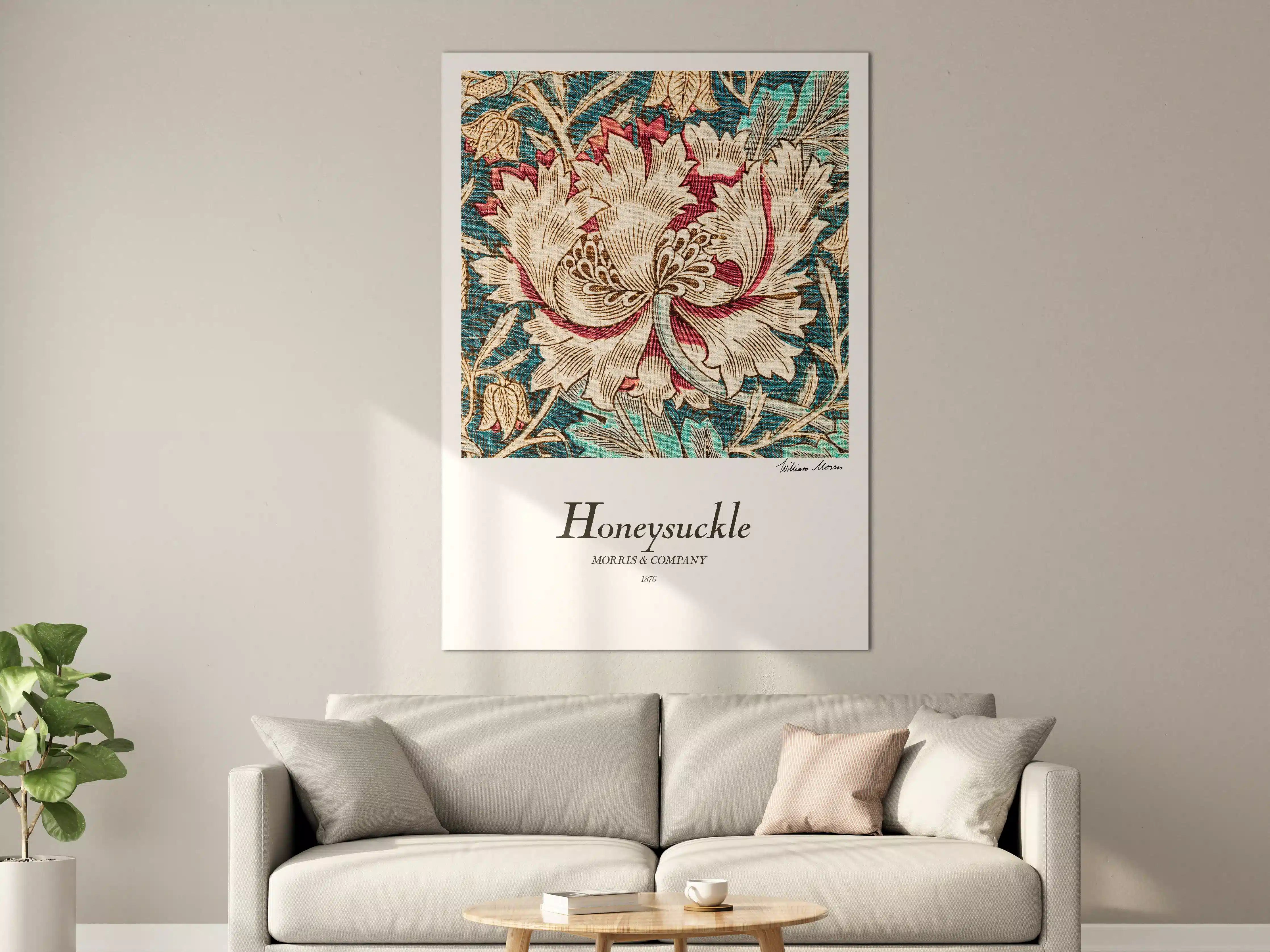 Große Wandbilder - Mosaik Gemälde "Honeysuckle"