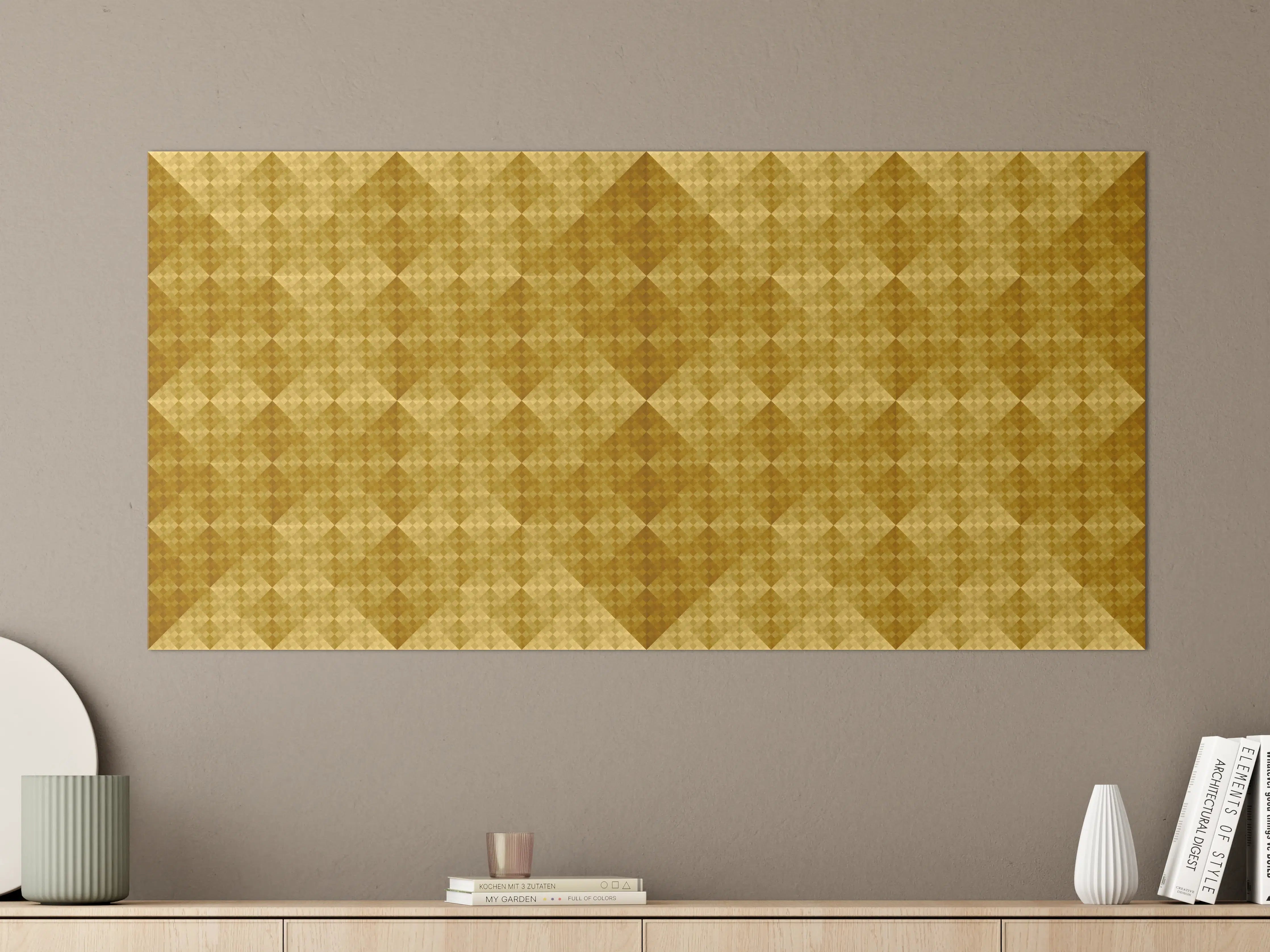 Große Wandbilder - Mosaik Motiv - Goldfolie