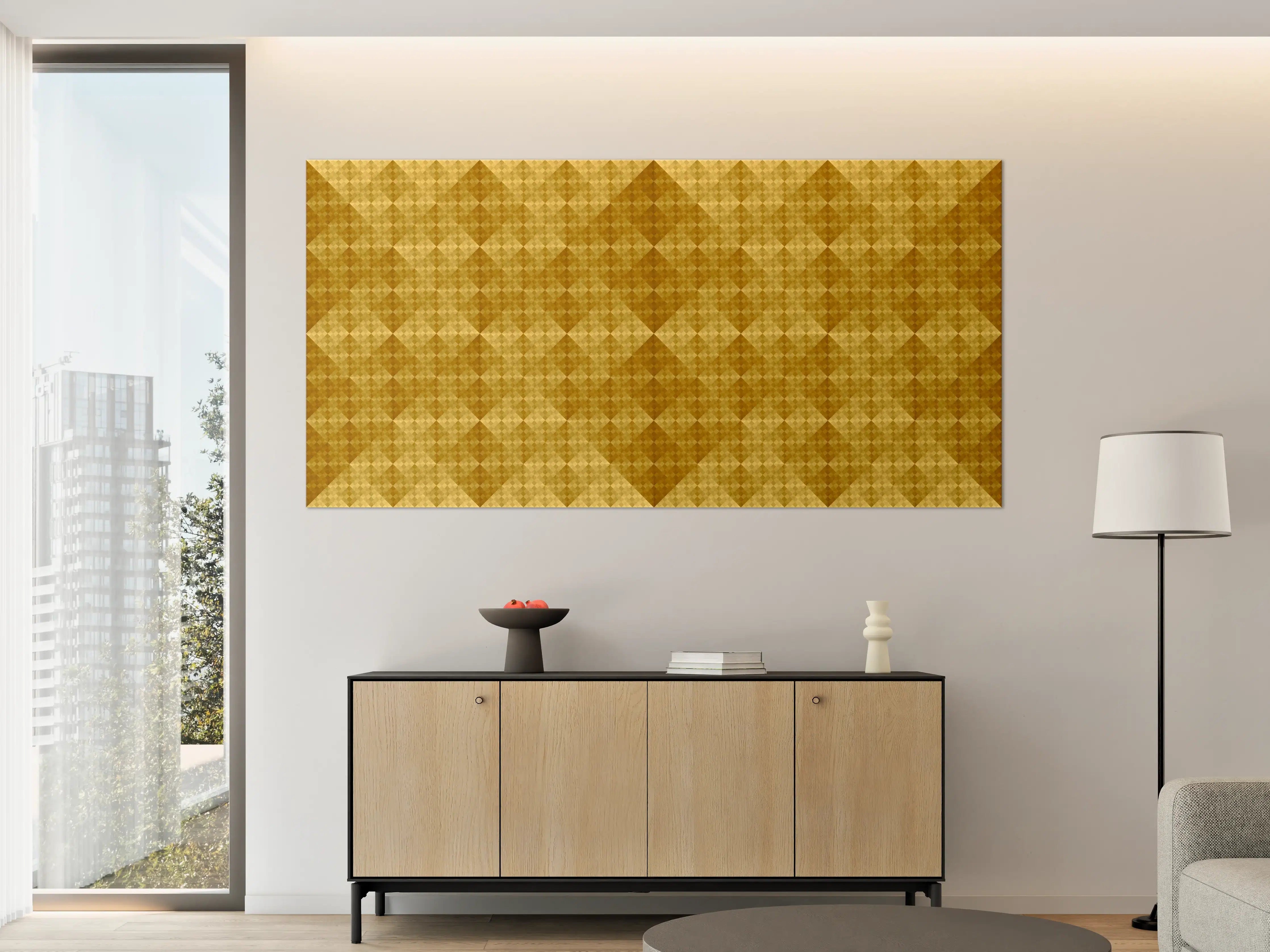 Große Wandbilder - Mosaik Motiv - Goldfolie