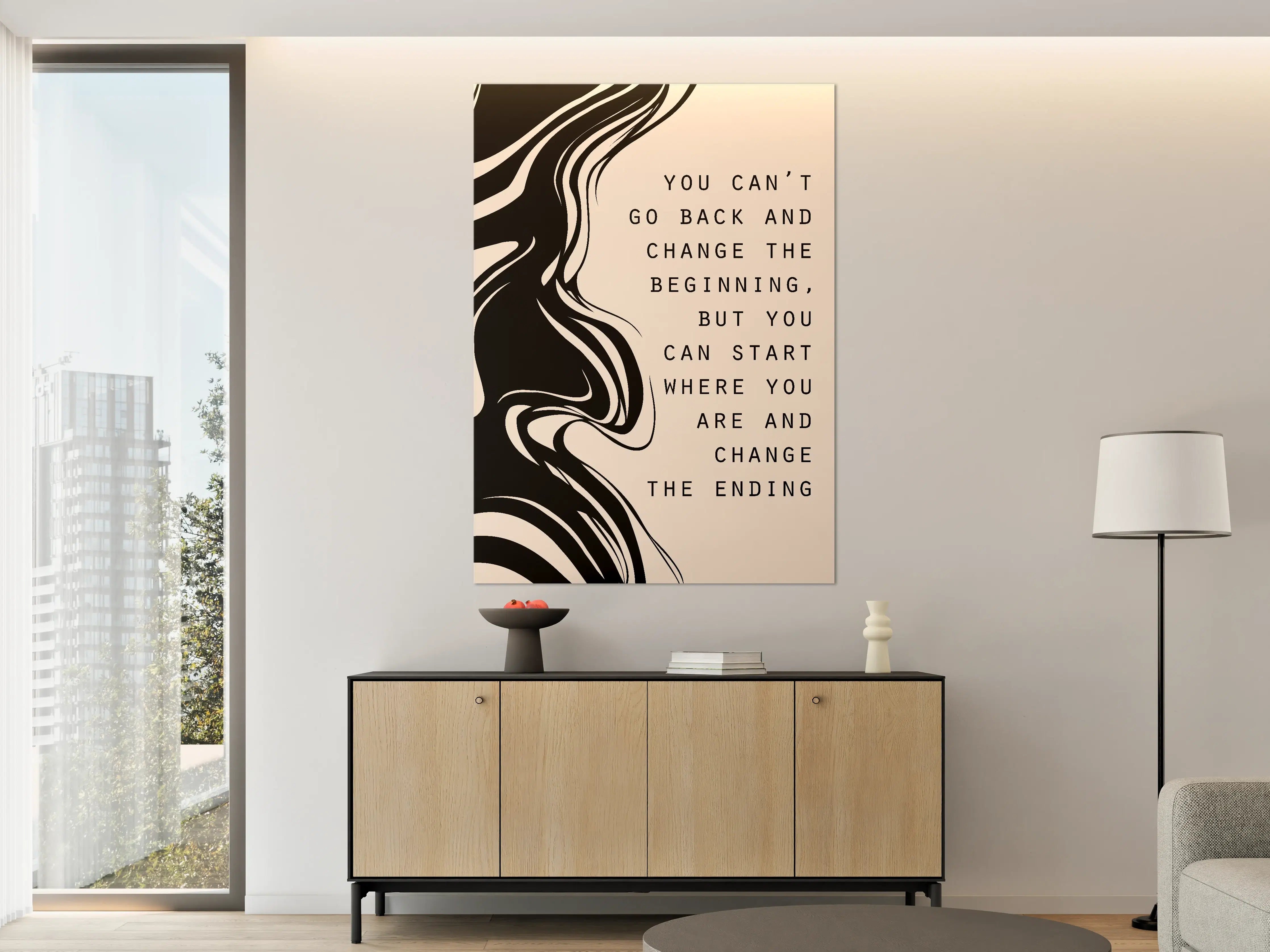 Große Wandbilder - Motivierende Grautöne Wandkunst