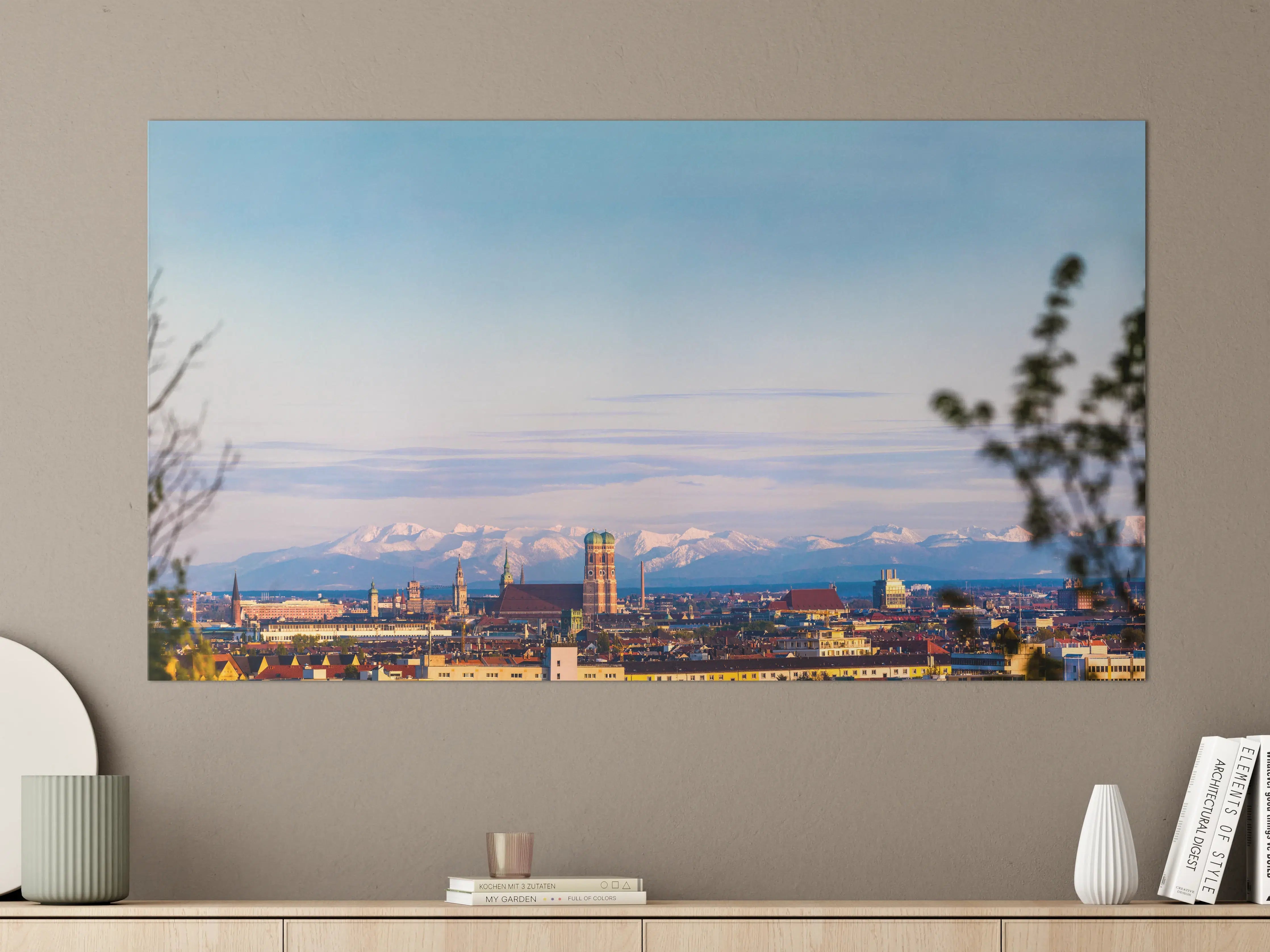 Große Wandbilder - München Alpen Panorama