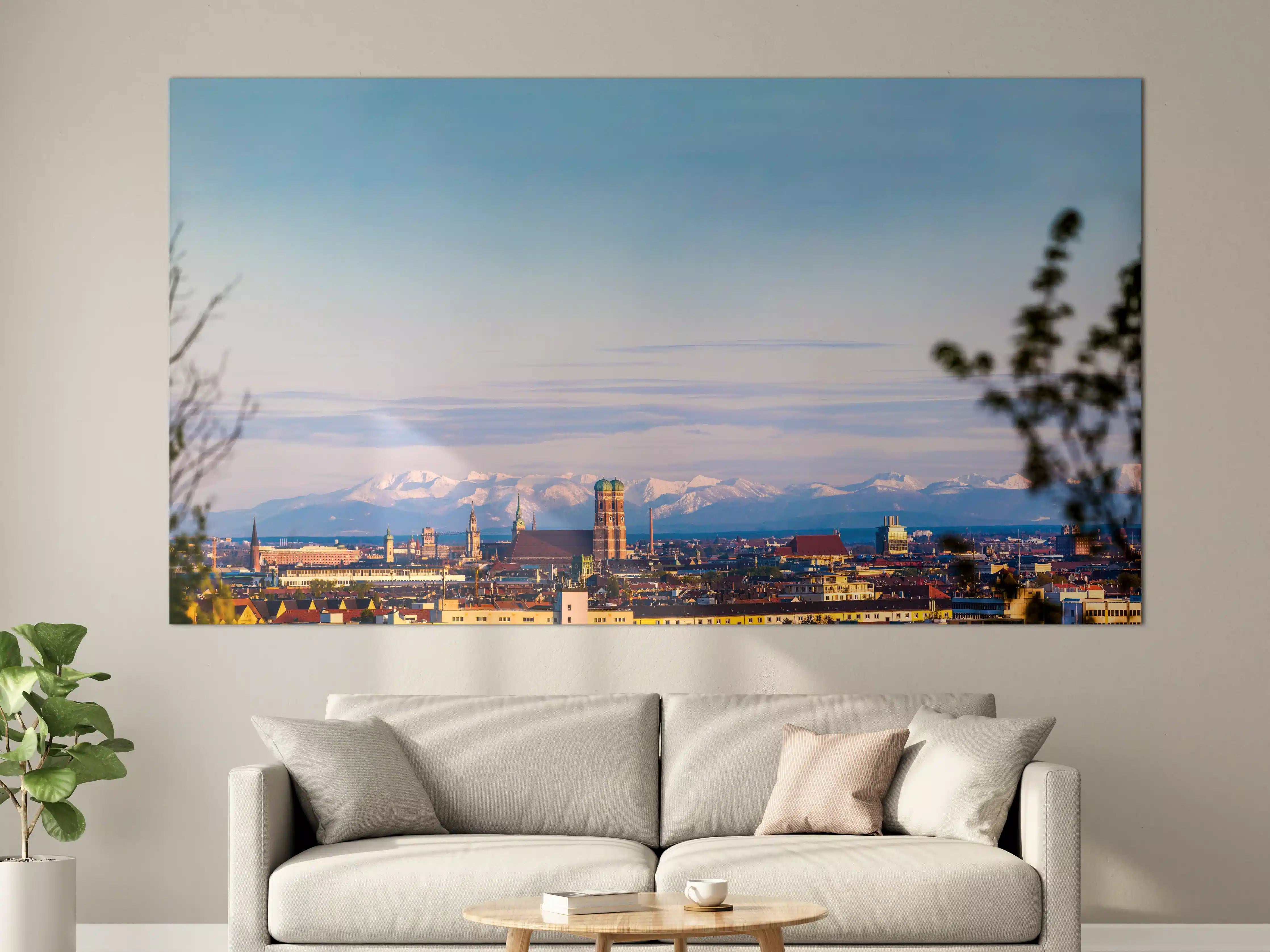 Große Wandbilder - München Alpen Panorama