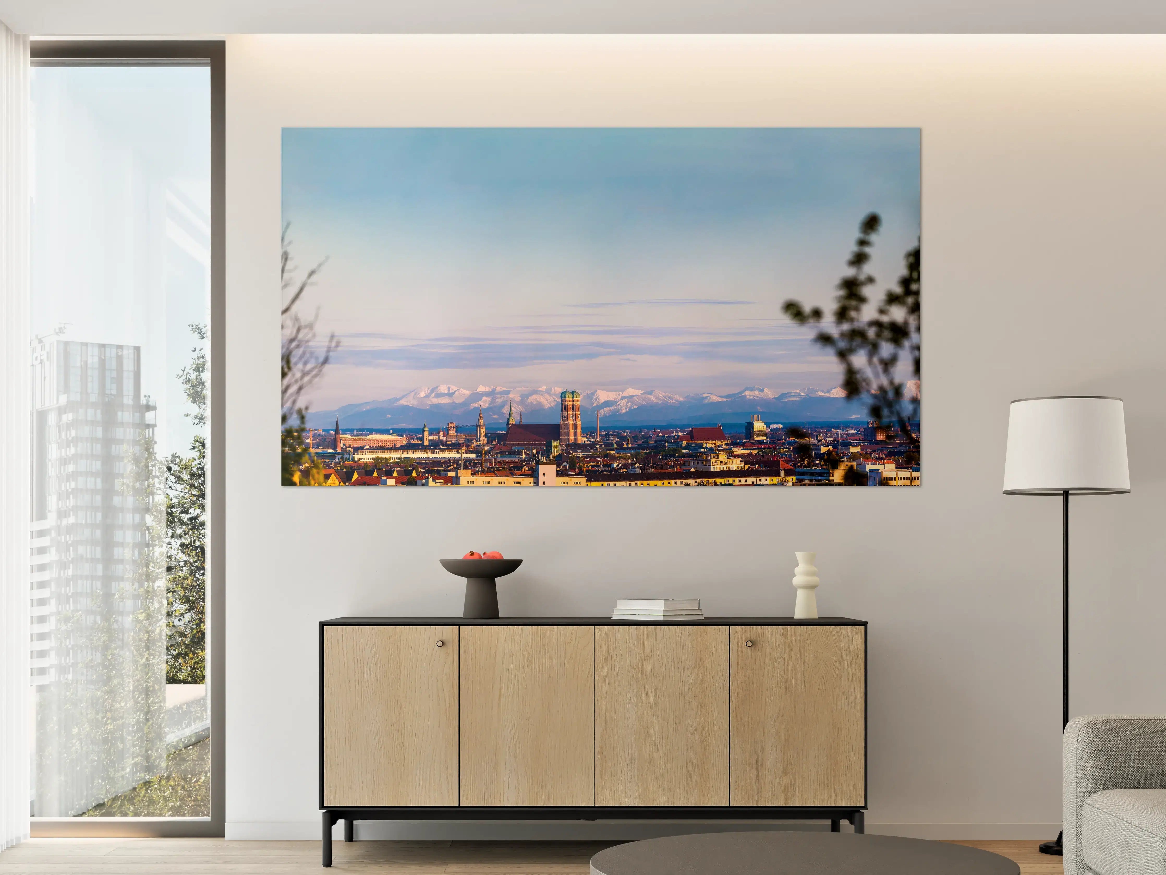 Große Wandbilder - München Alpen Panorama