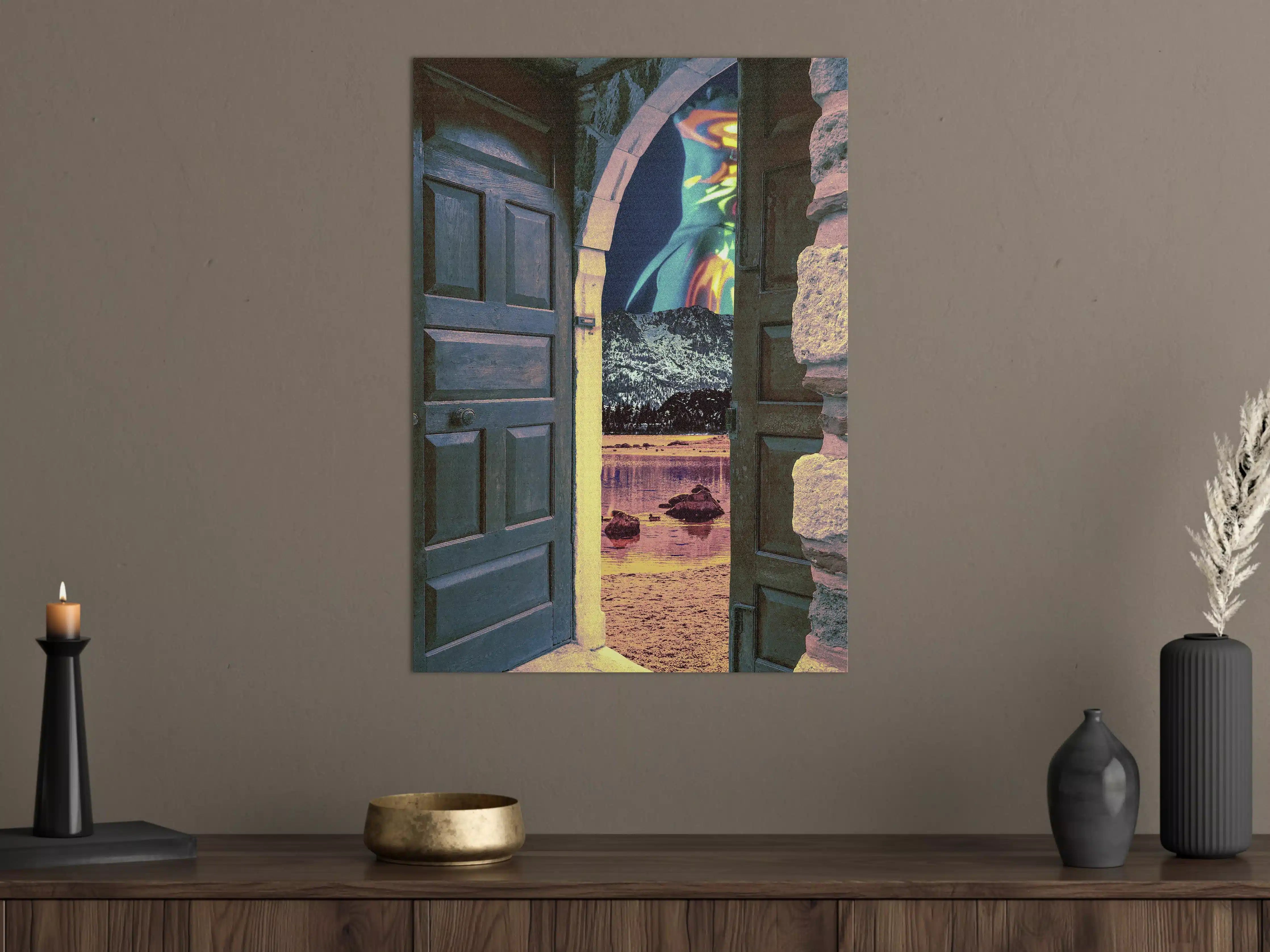 Große Wandbilder - Mystische Fantasie-Tor Illustration