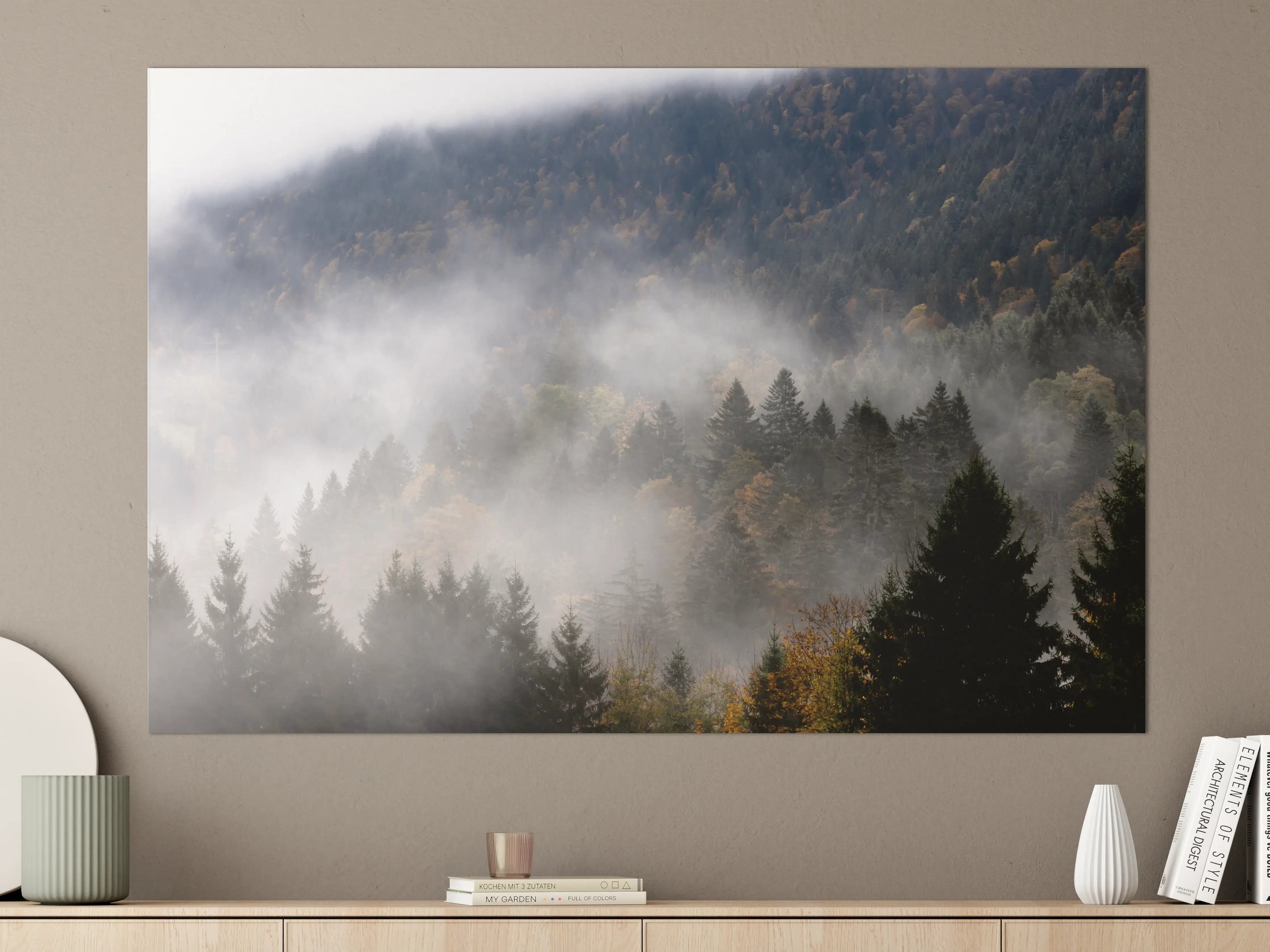 Große Wandbilder - Mystischer Nebel im Wald