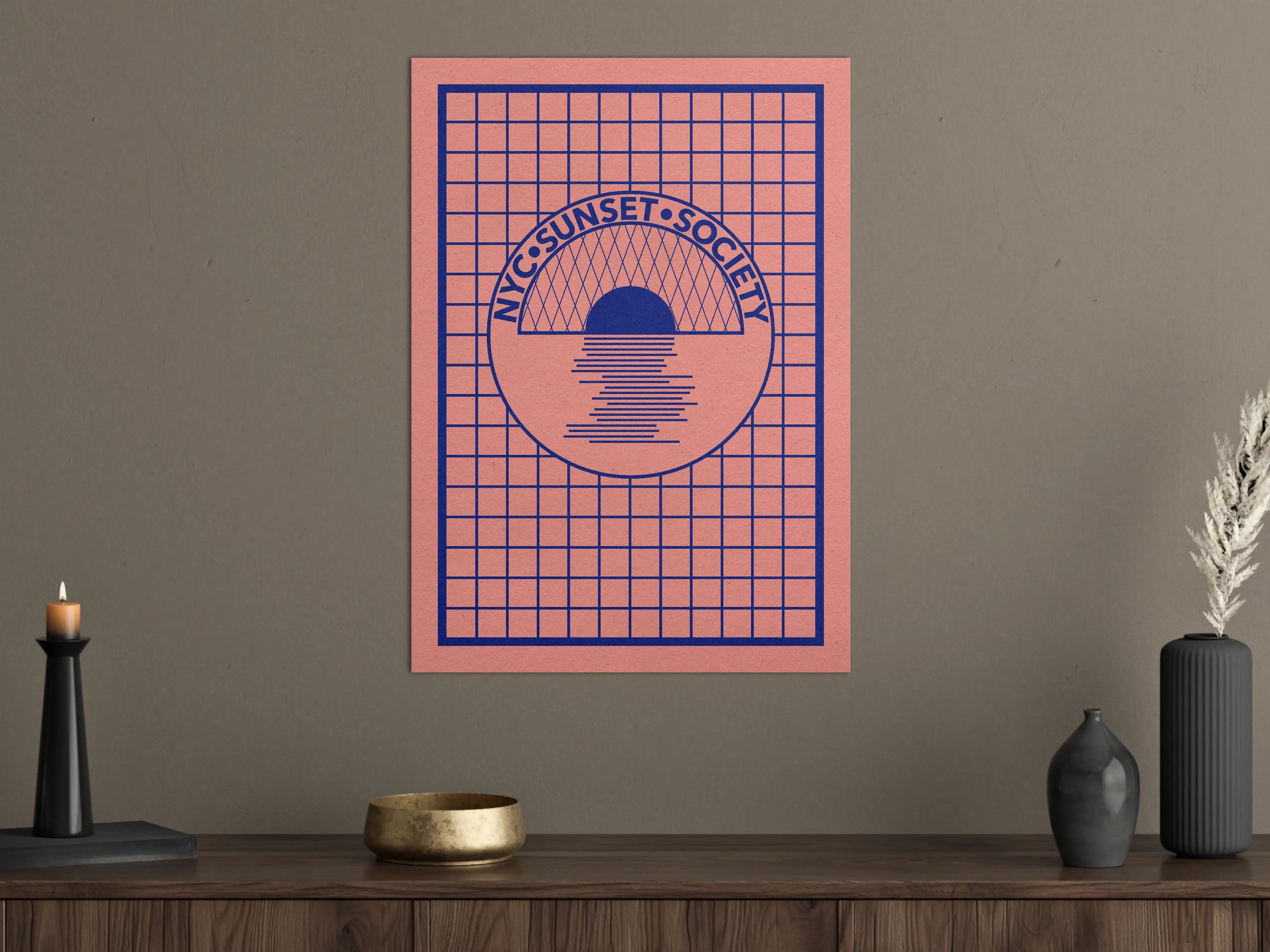 Große Wandbilder - NYC Sunset Society Abstrakt