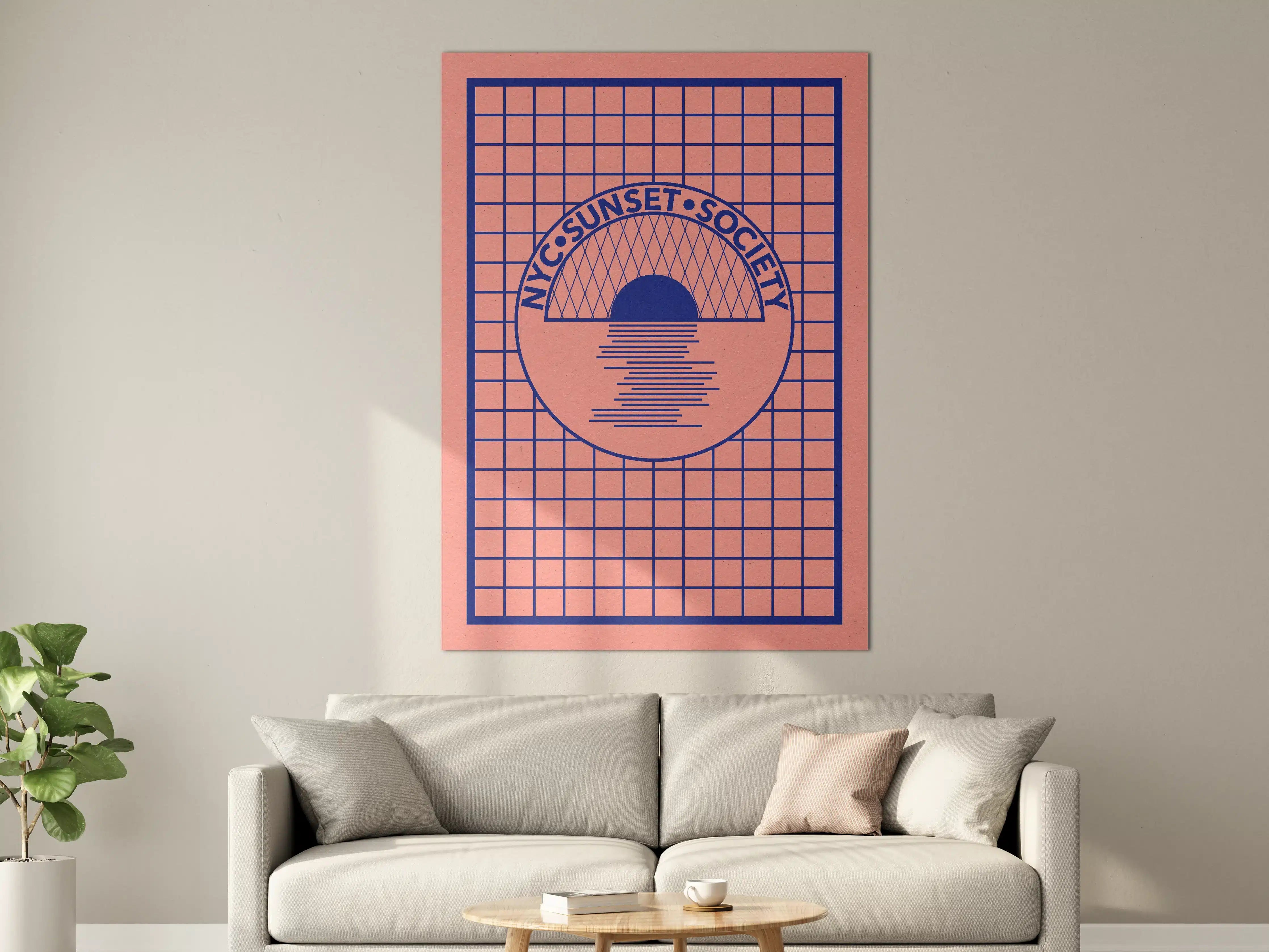 Große Wandbilder - NYC Sunset Society Abstrakt