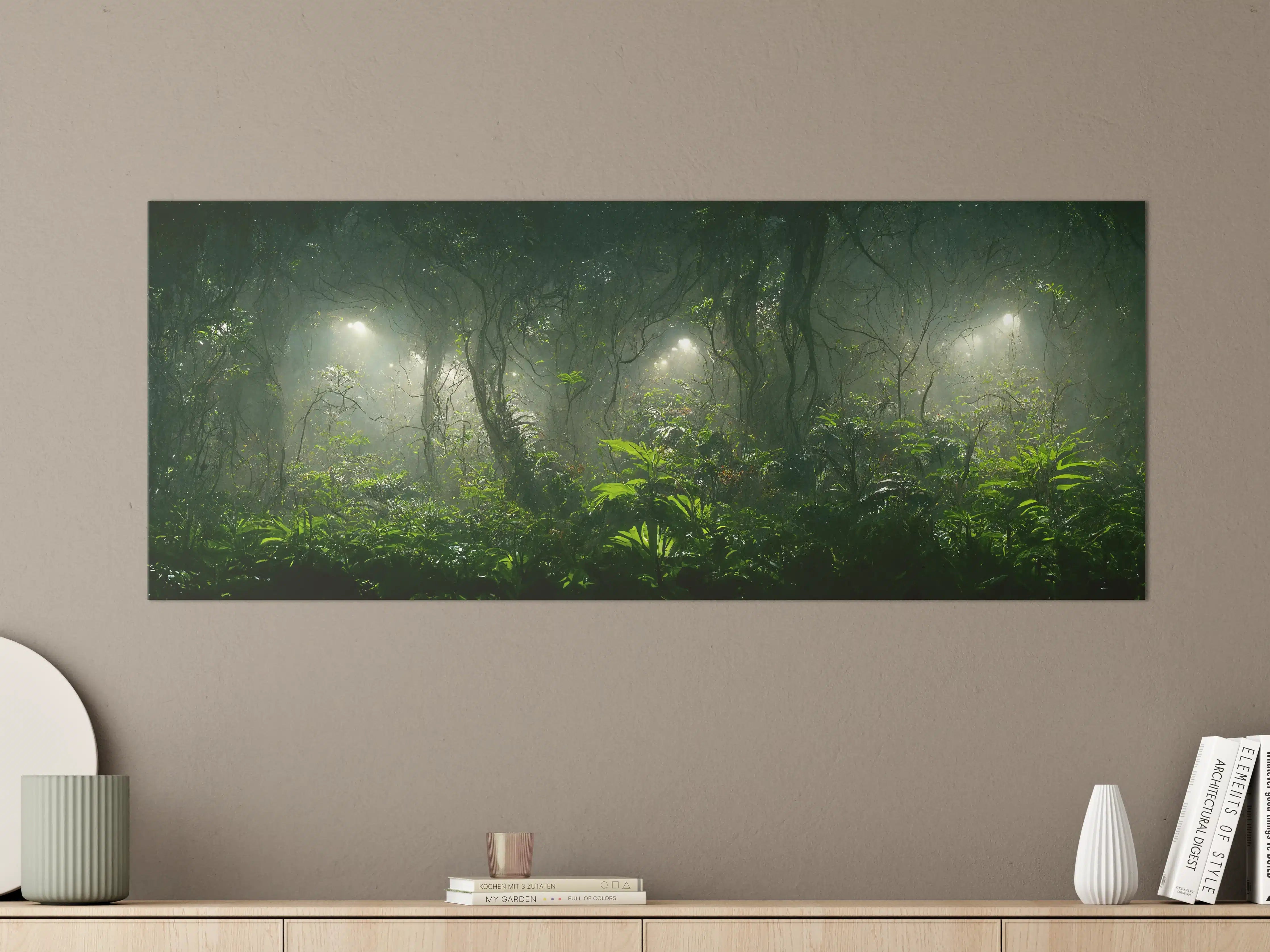 Große Wandbilder - Nachtlandschaft des Dschungels