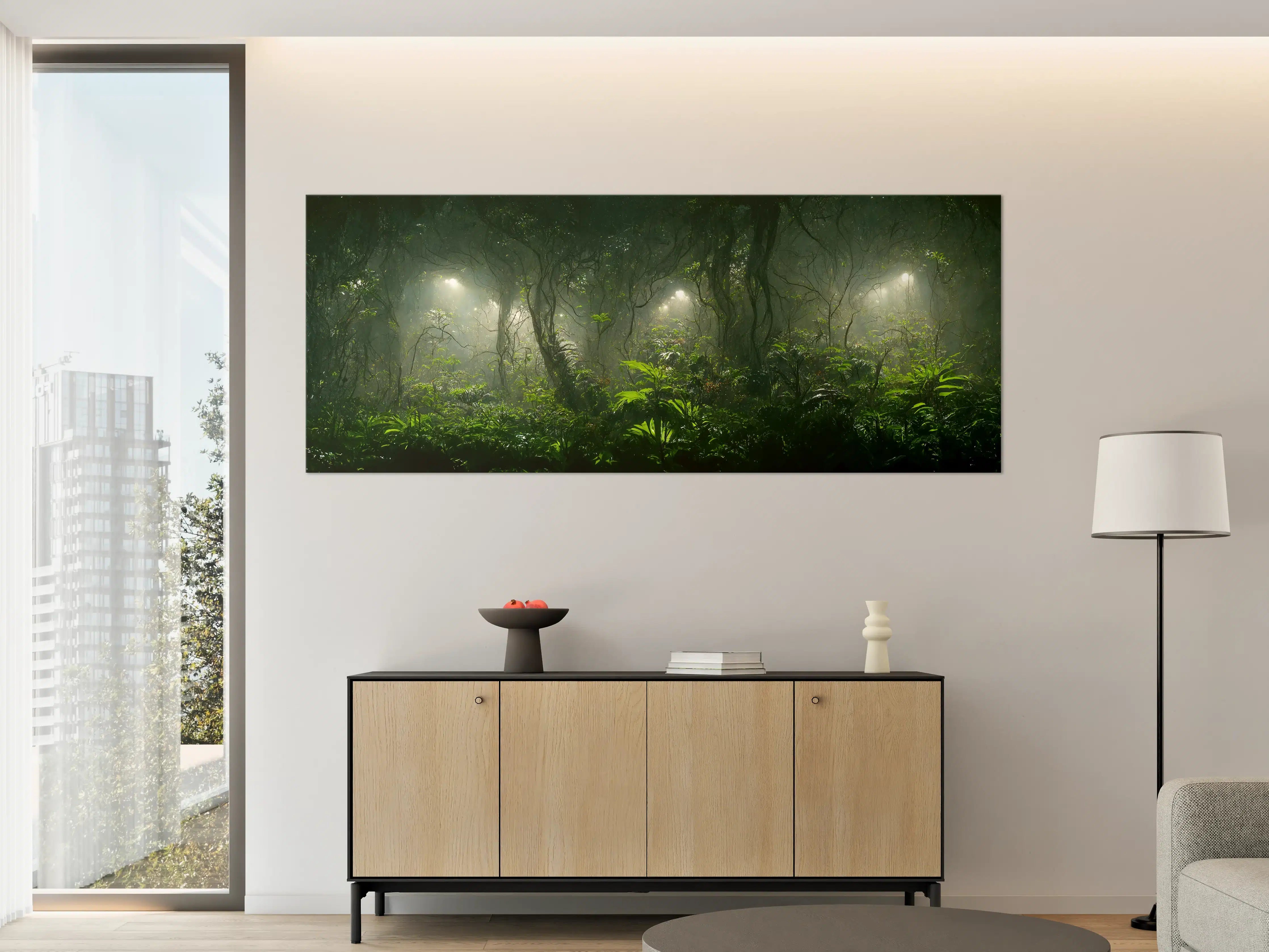 Große Wandbilder - Nachtlandschaft des Dschungels